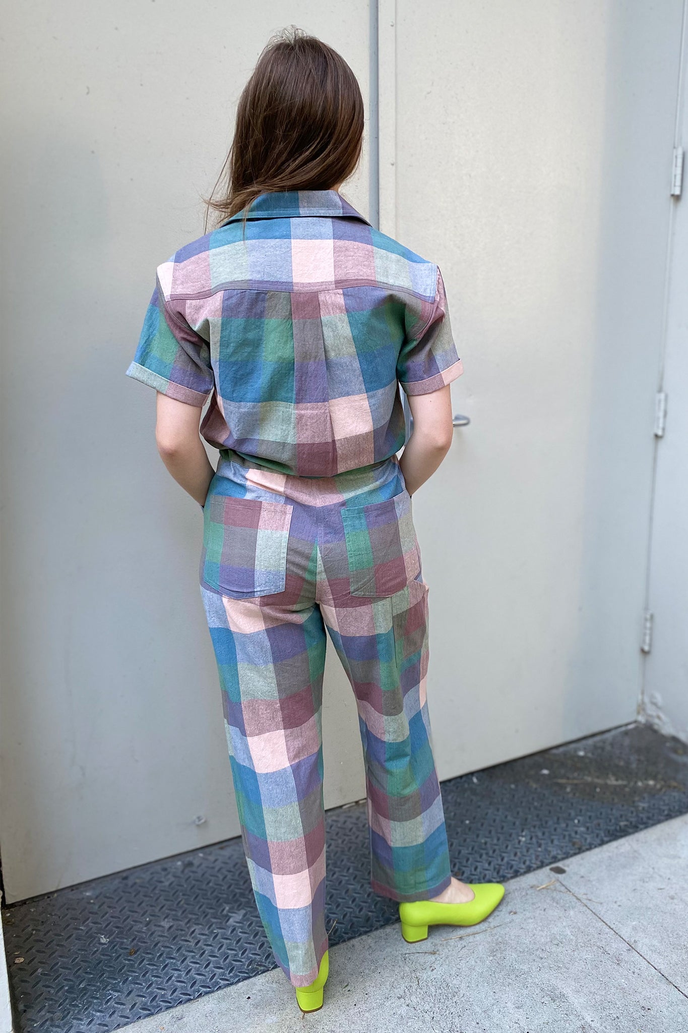 Ray Jumpsuit | Watercolor Chex