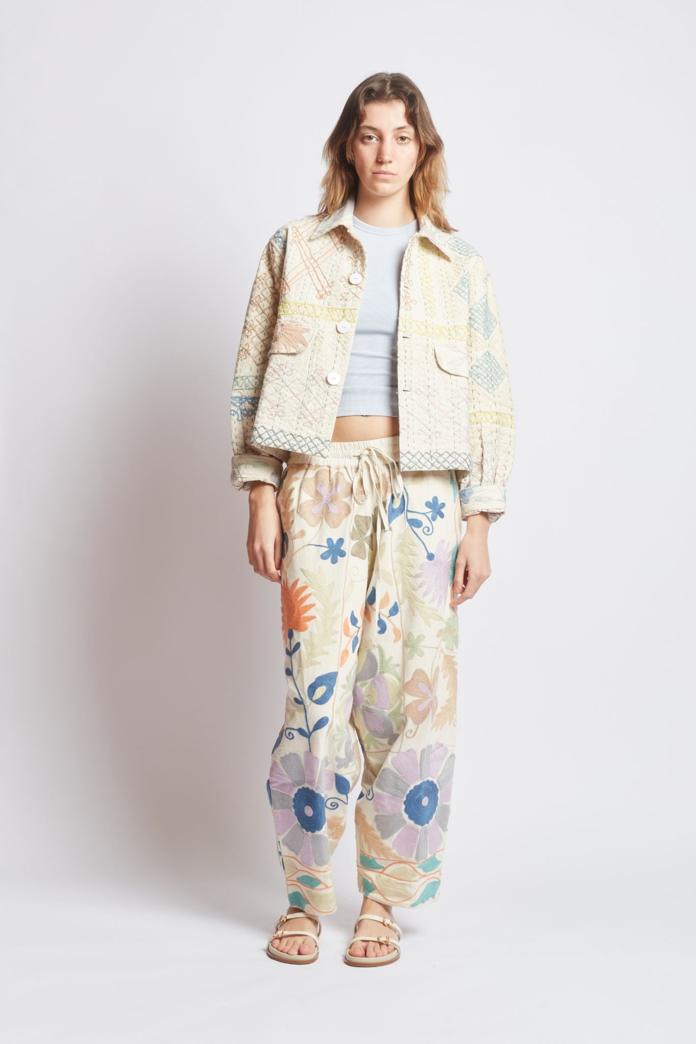 MARKET PANTS | GARDEN MOSAIC