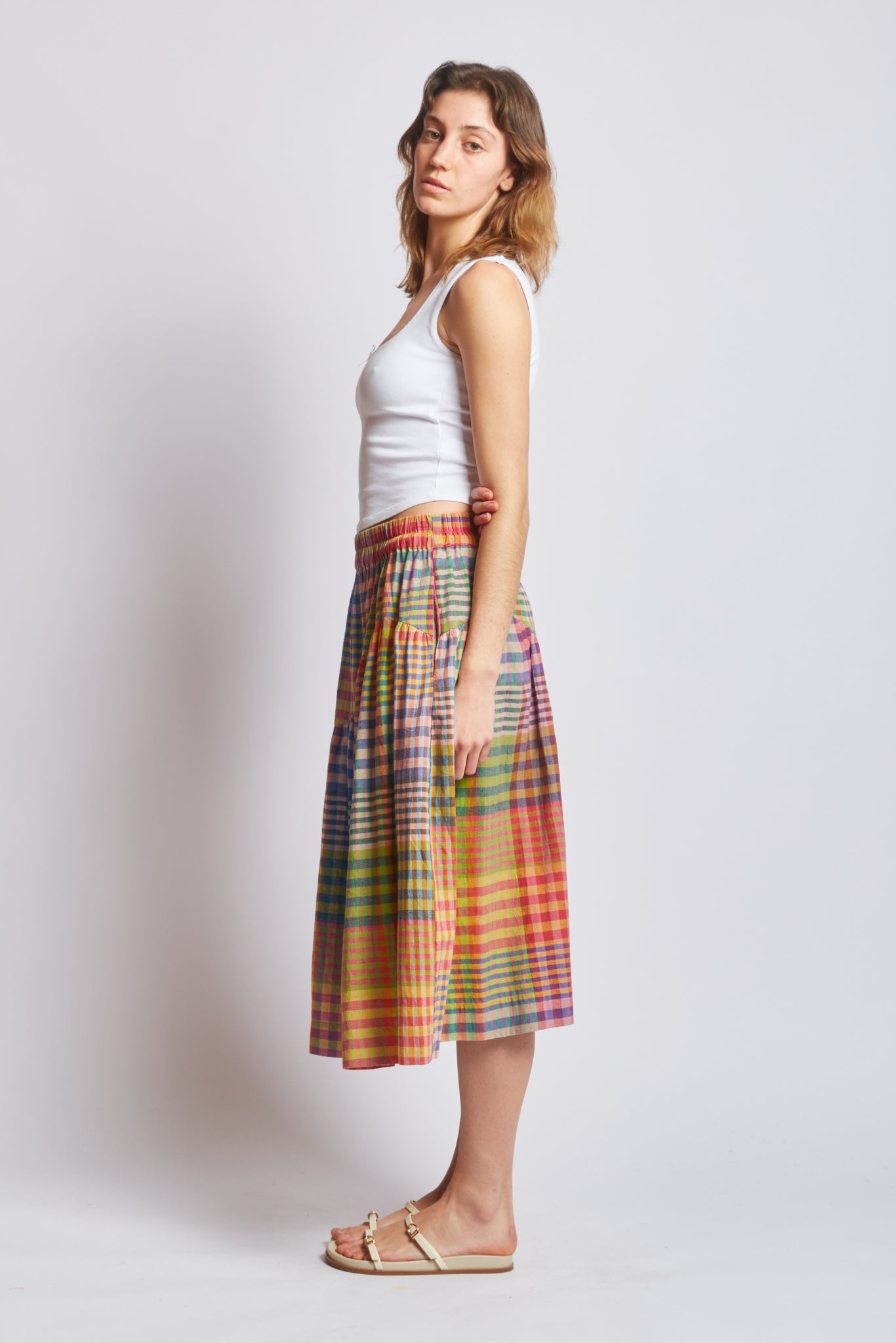 WAVE SKIRT | POSTCARD CHEX