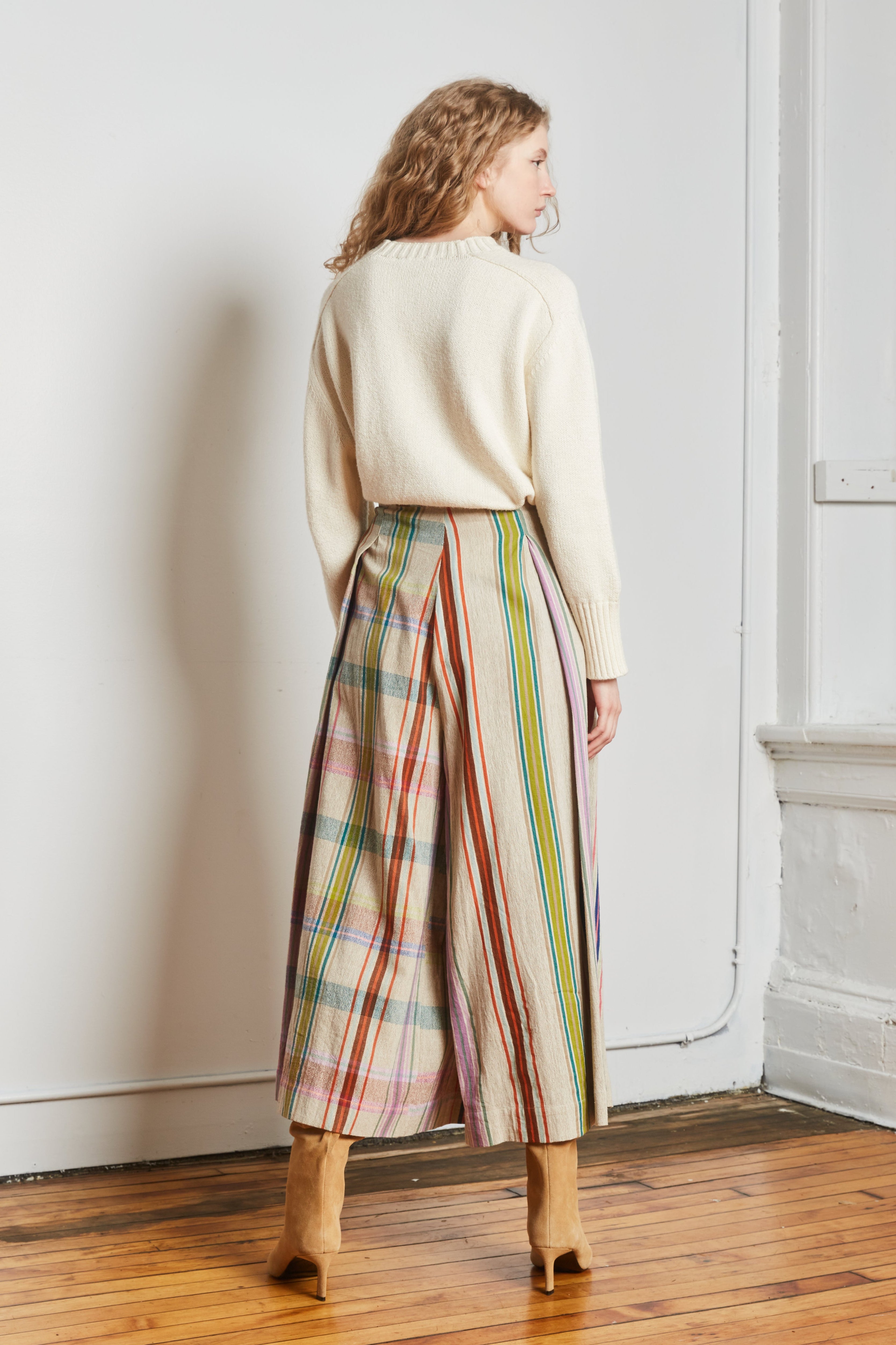 FRIDA PANTS |  KULFI CHEX X STRIPES