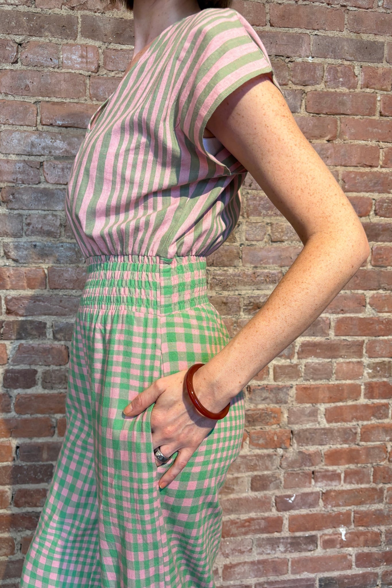 MARIE CINCH JUMPER | HUDSON STRIPE X CHEX