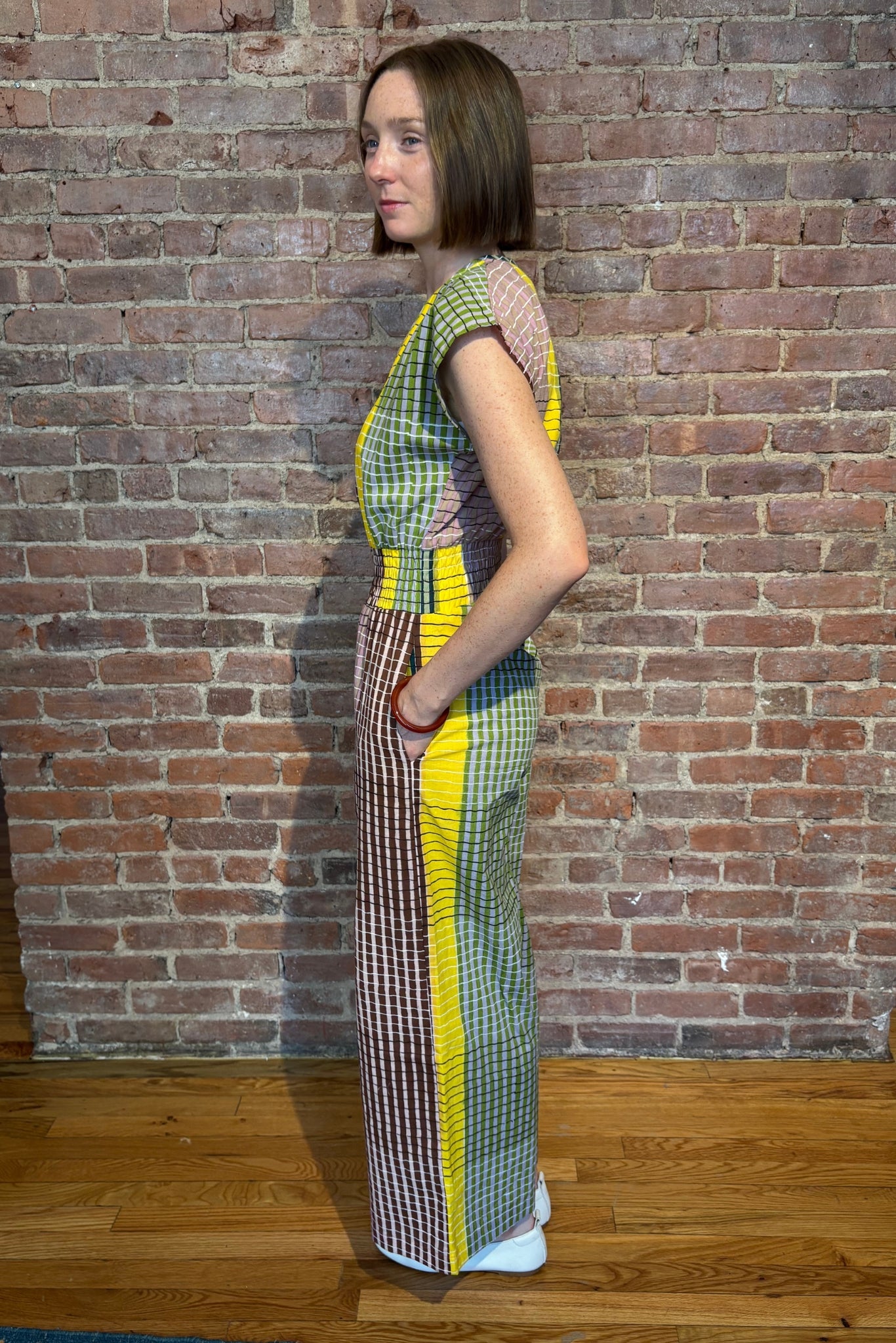 MARIE CINCH JUMPER | INK GRID