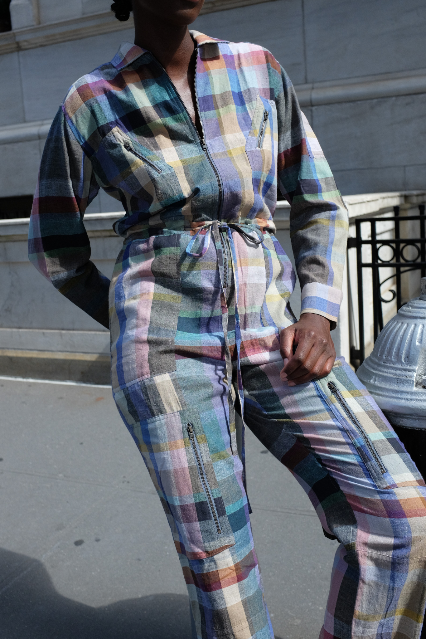 UTILITY FLIGHT SUIT | MIST CHEX