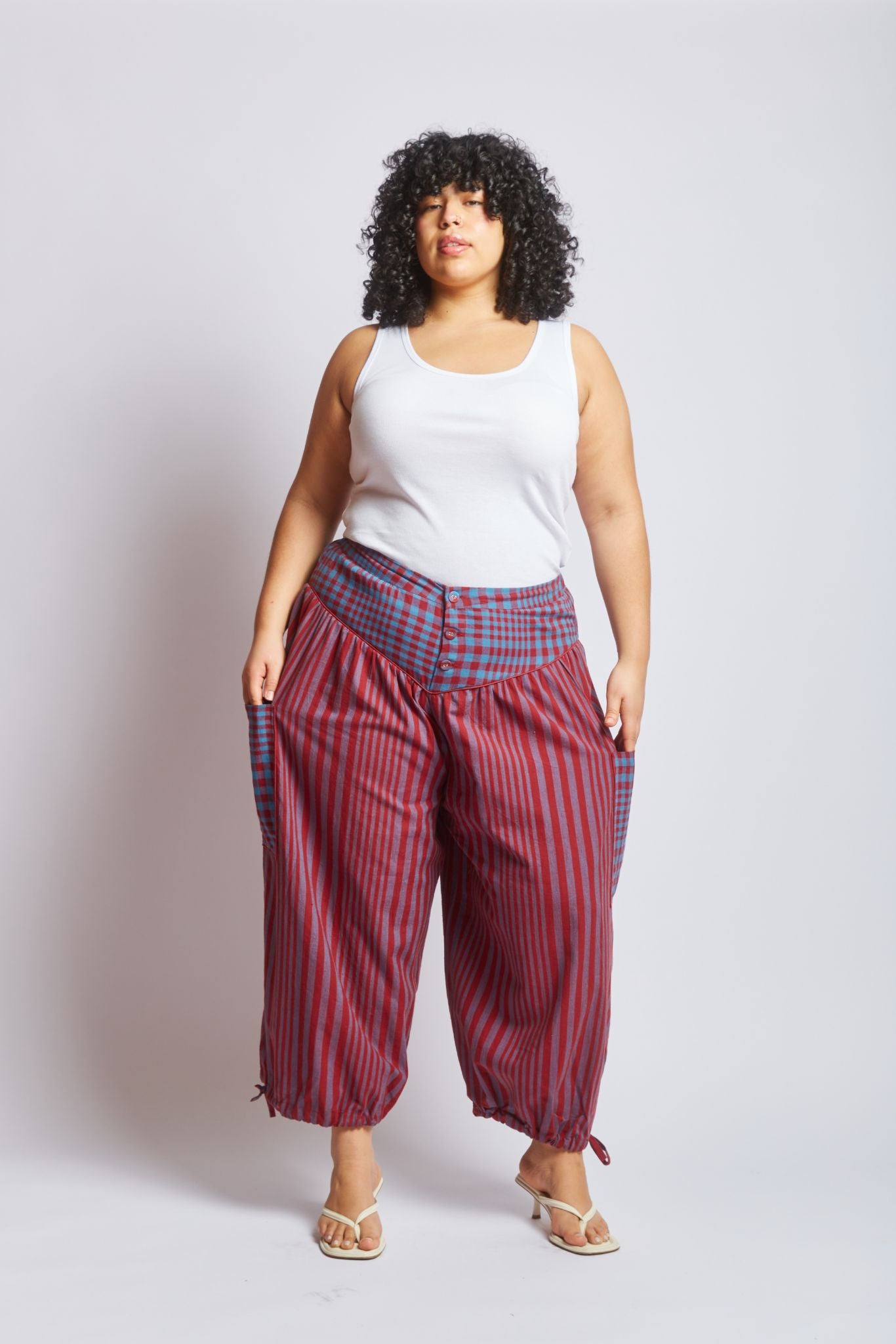 VERA PANTS | BEACON STRIPE X CHEX