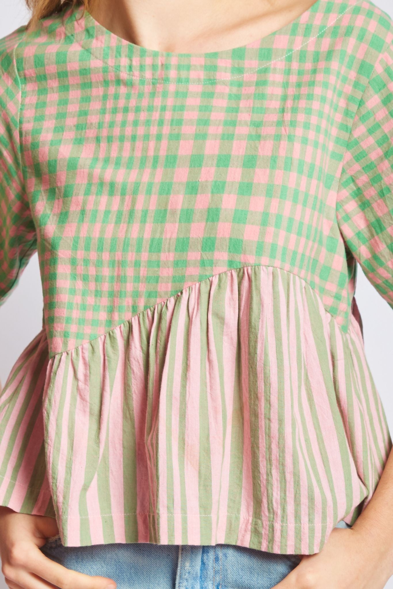 YARA TOP | HUDSON STRIPE X CHEX