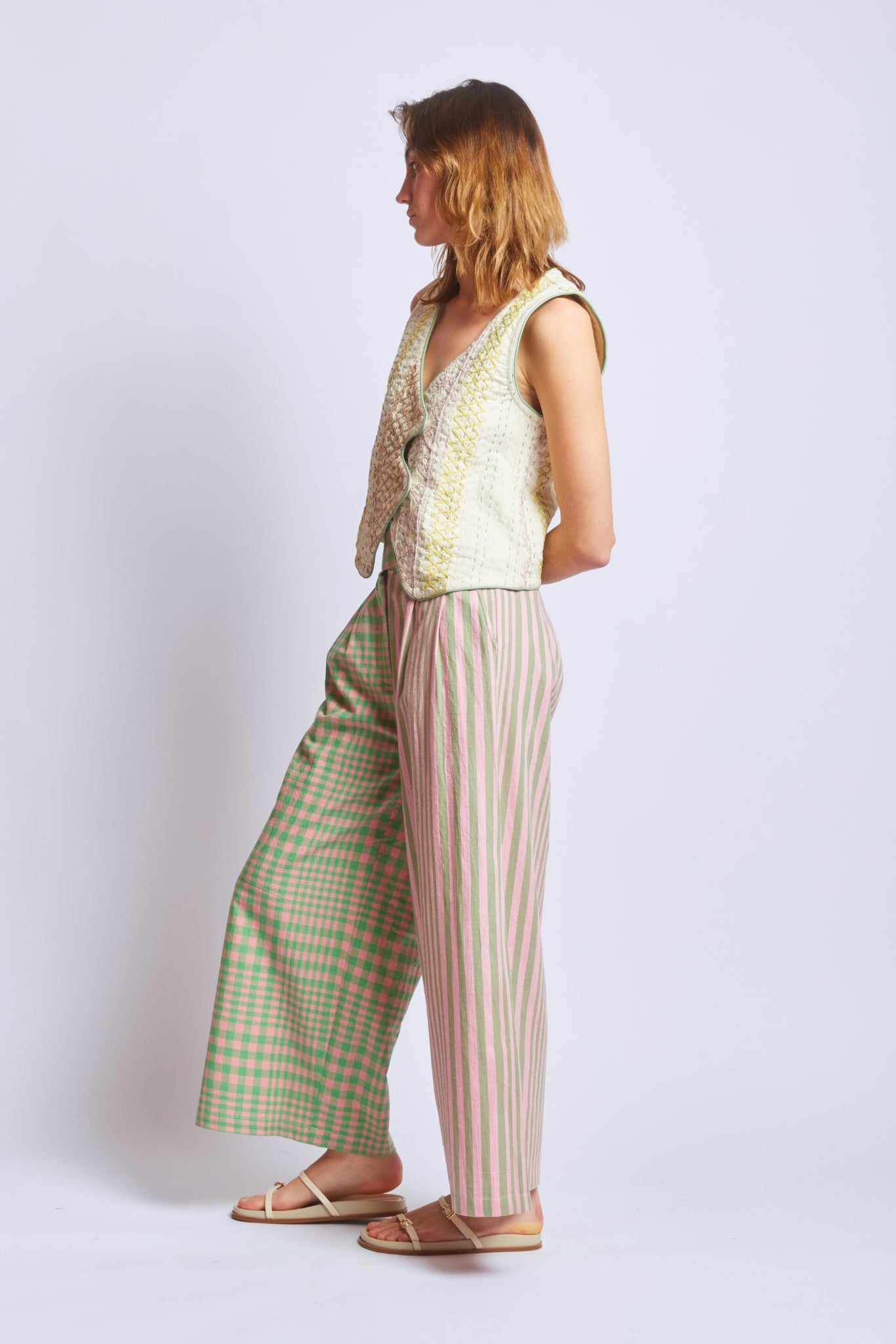 TAYLOR PANTS | HUDSON STRIPE X CHEX