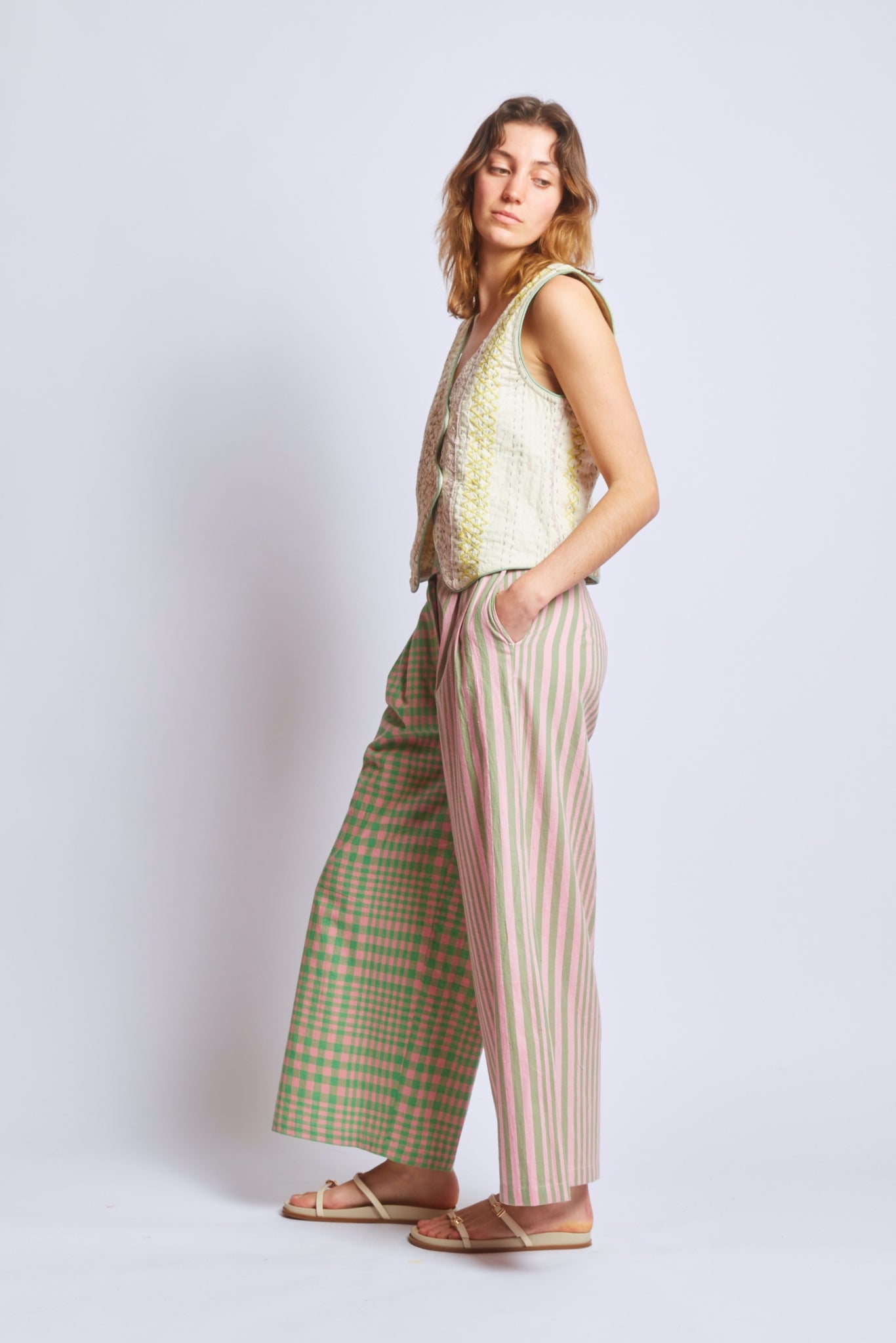 TAYLOR PANTS | HUDSON STRIPE X CHEX