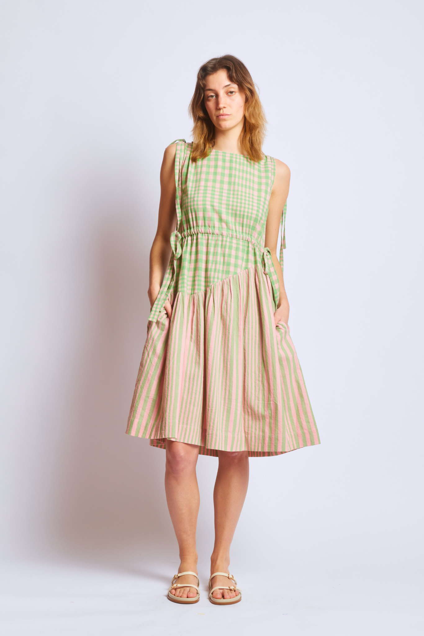 ATHENA DRESS | HUDSON STRIPE X CHEX