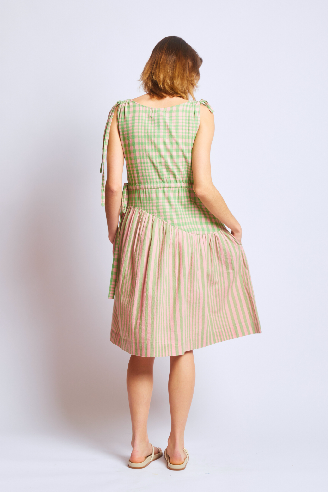 ATHENA DRESS | HUDSON STRIPE X CHEX
