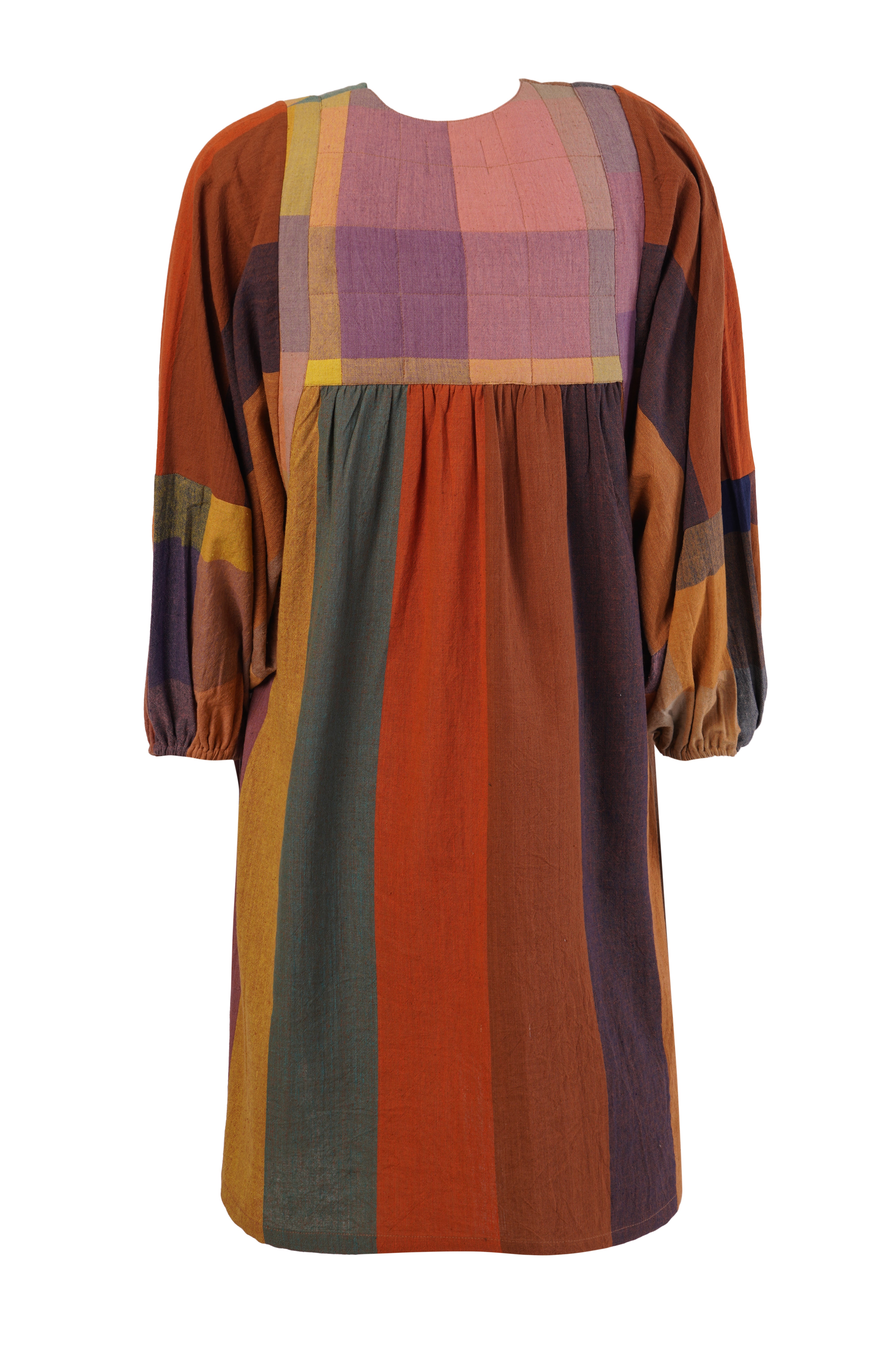RORY DRESS | CONFETTI CHEX X STRIPES