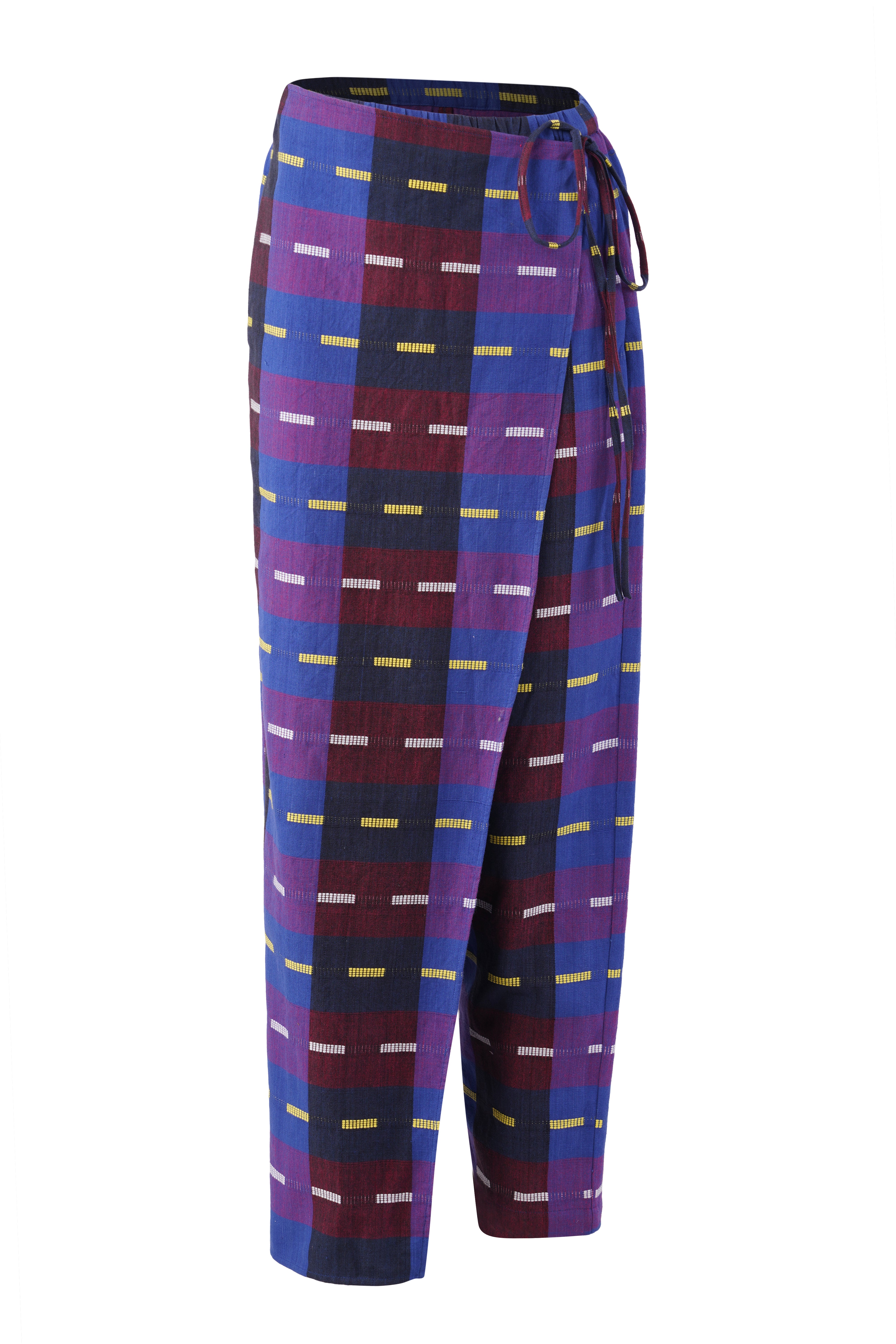HALF WRAP PANT | GALAXY CHEX