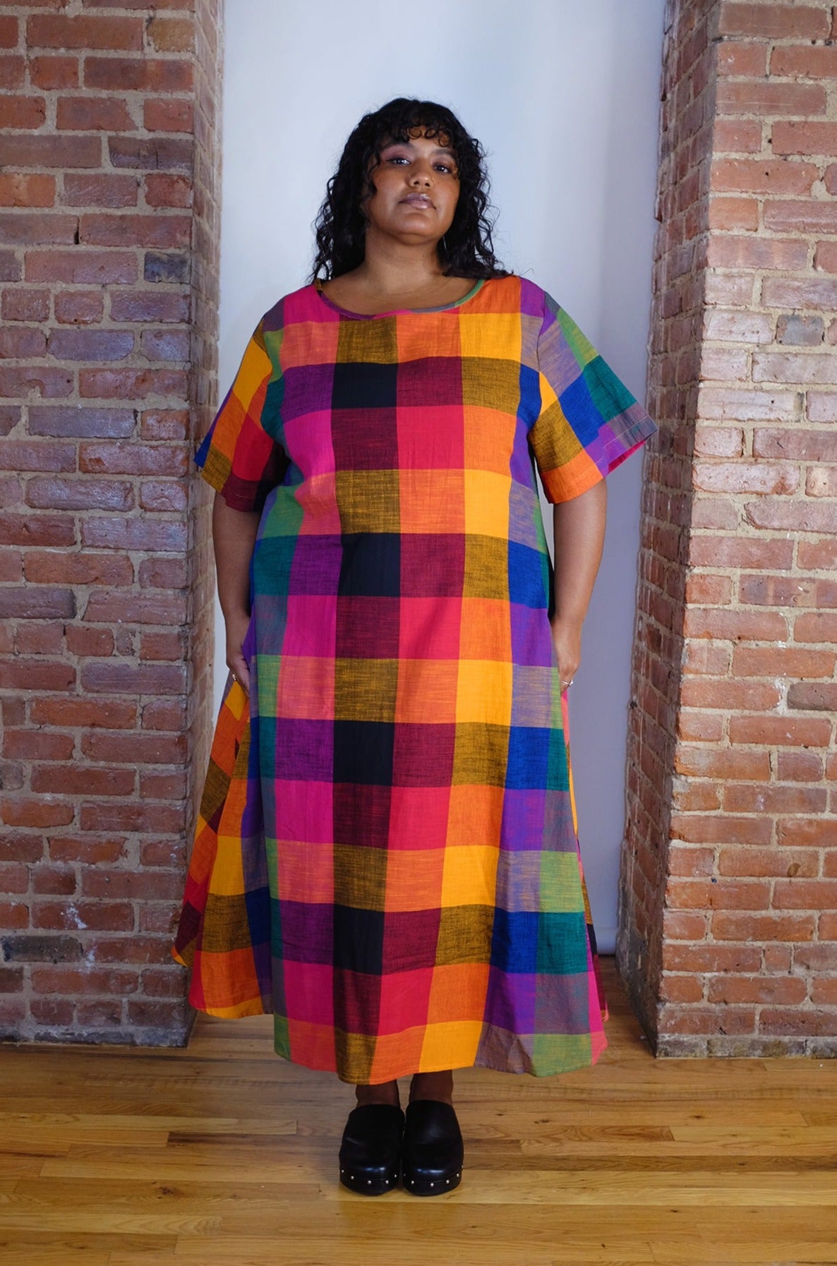 October Flare Dress | Multi Chex M October Flare Dress | Multi Chex M