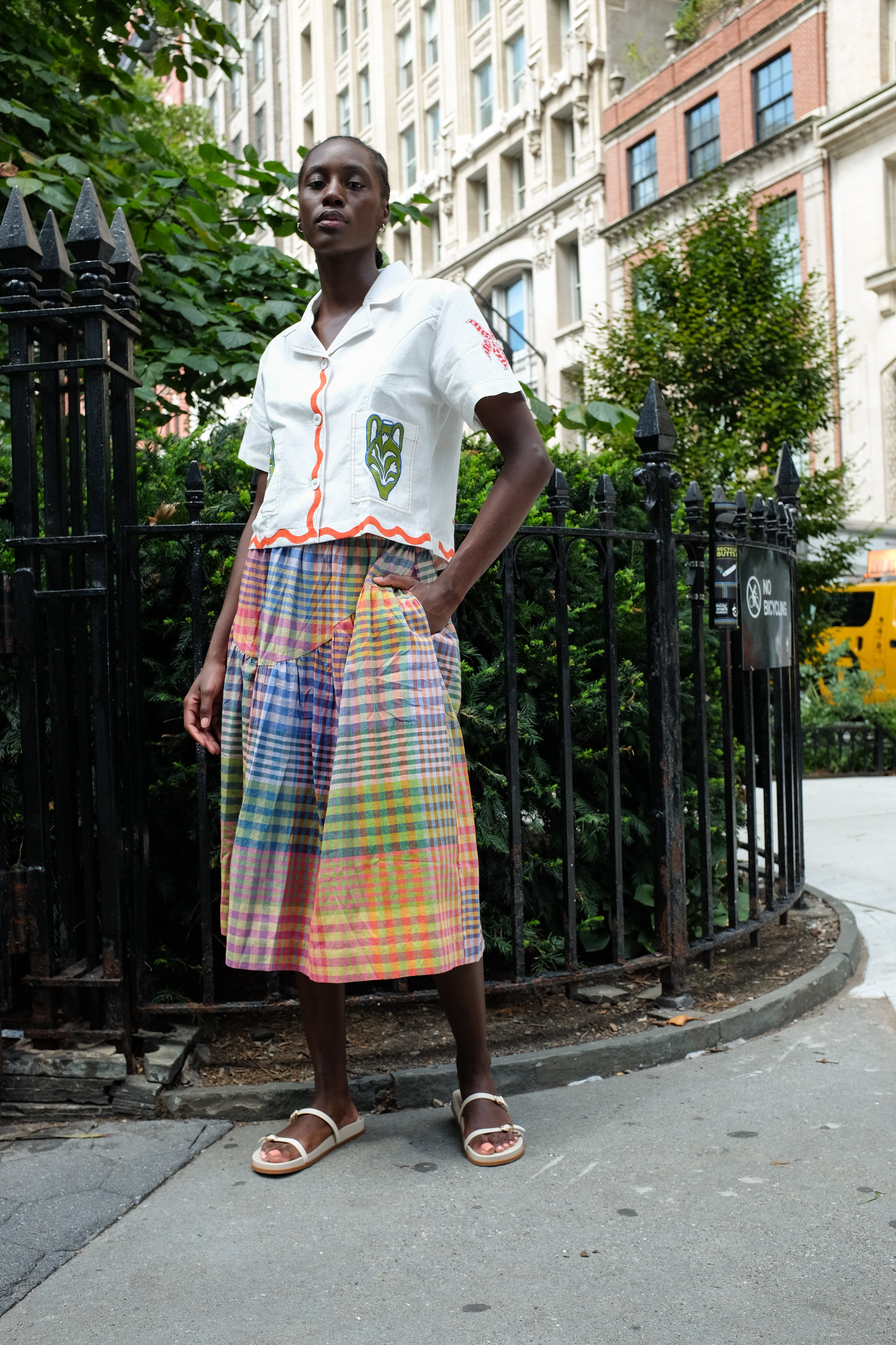 WAVE SKIRT | POSTCARD CHEX