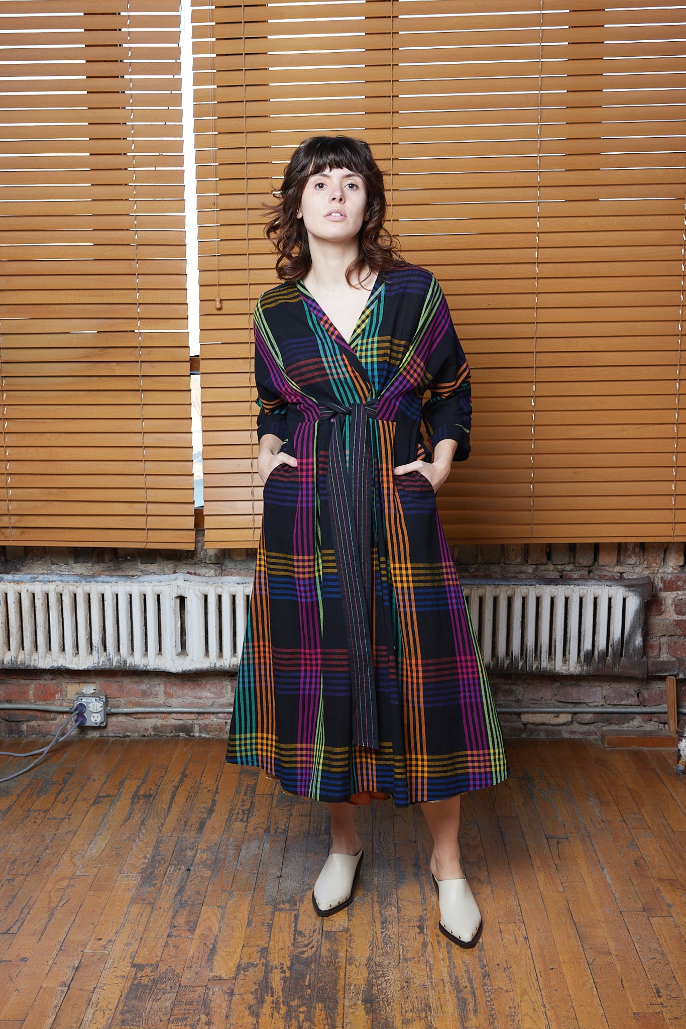 TARA WRAP DRESS | FIREFLY CHEX