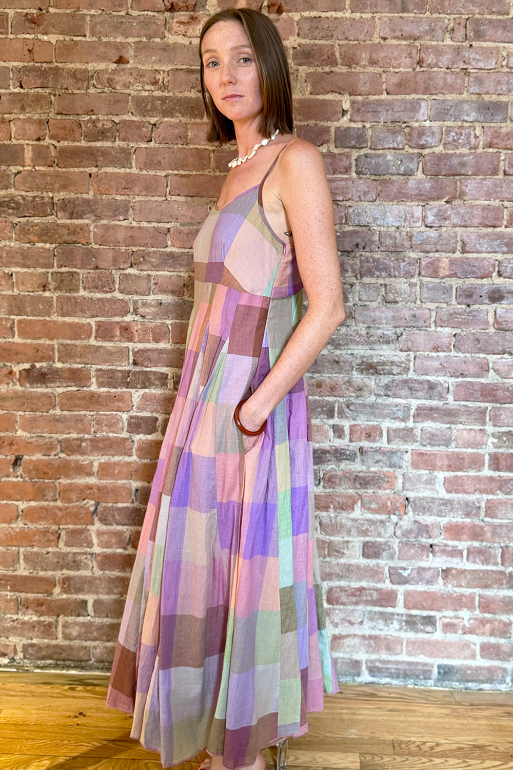 GOA SLIP MAX DRESS | MERIDA CHEX