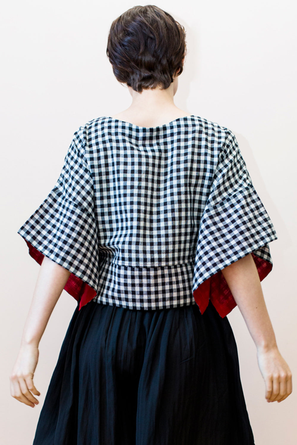 MIRA TOP | BLACK & WHITE CHEX