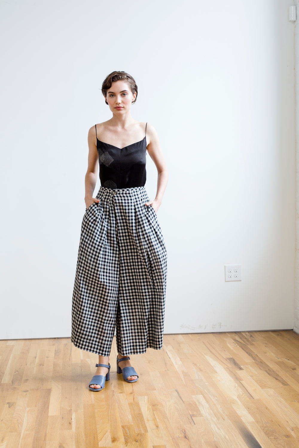 FRIDA PANTS | BLACK & WHITE CHEX