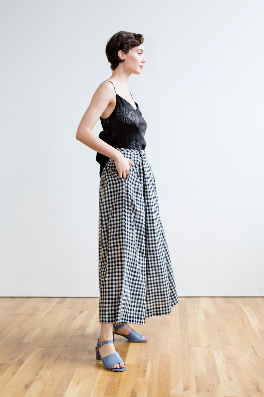 FRIDA PANTS | BLACK & WHITE CHEX