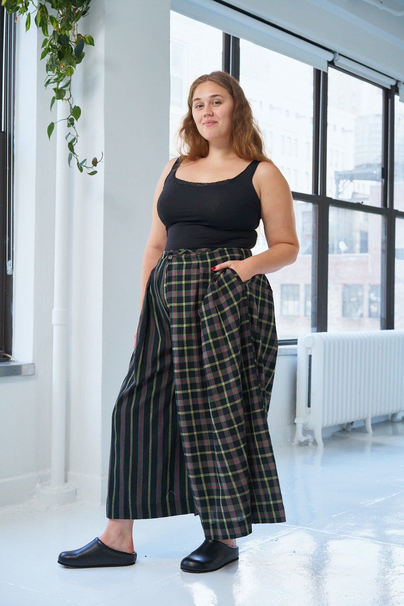 FRIDA PANTS | STRIKE CHEX X STRIKE STRIPE