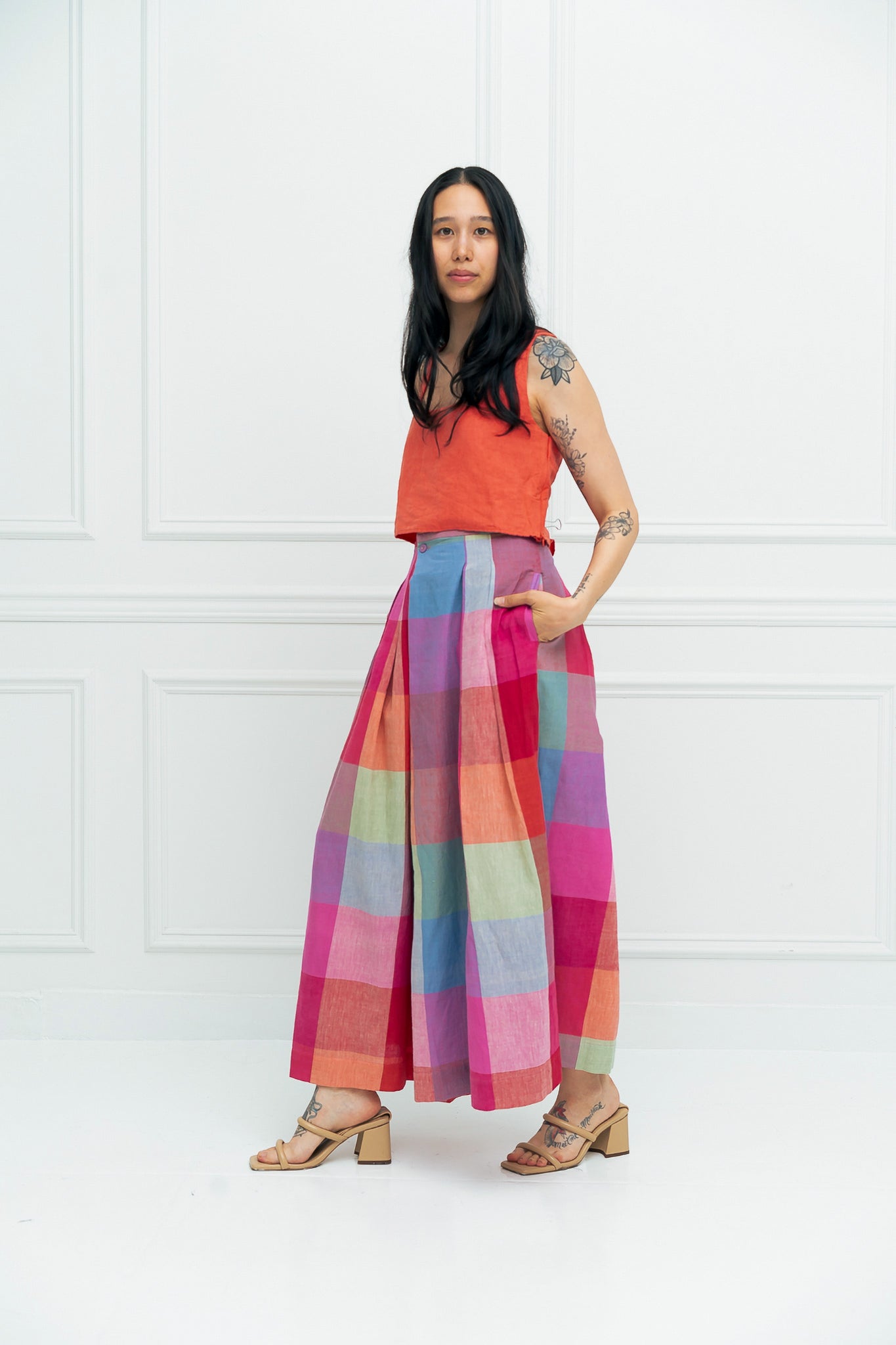 FRIDA PANT PRISM CHEX RUJUTA SHETH 3
