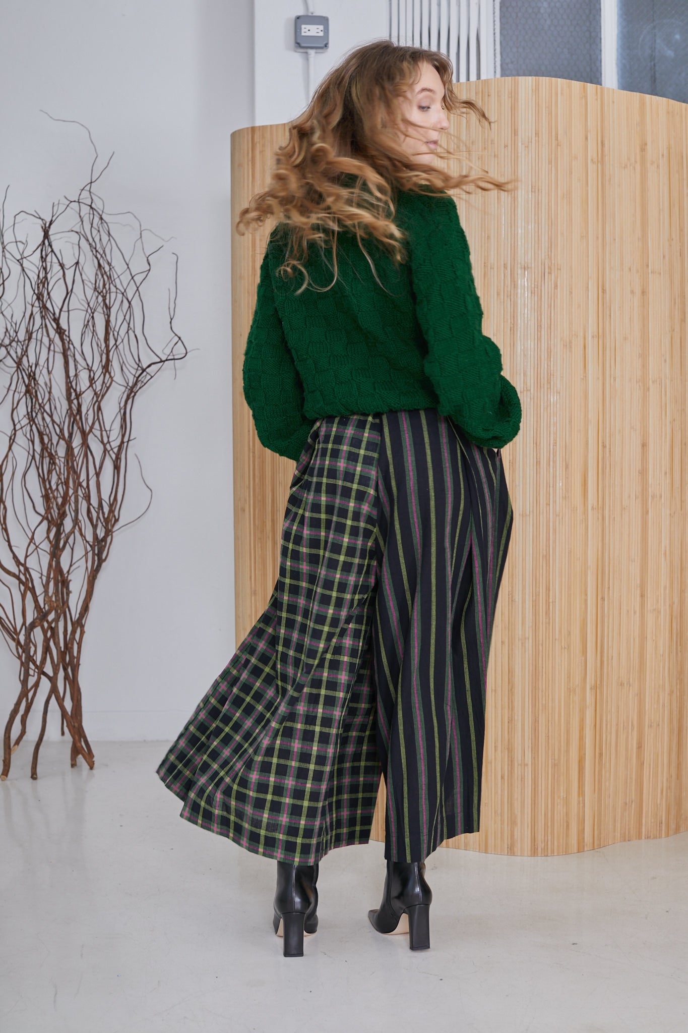 FRIDA PANTS | STRIKE CHEX X STRIKE STRIPE