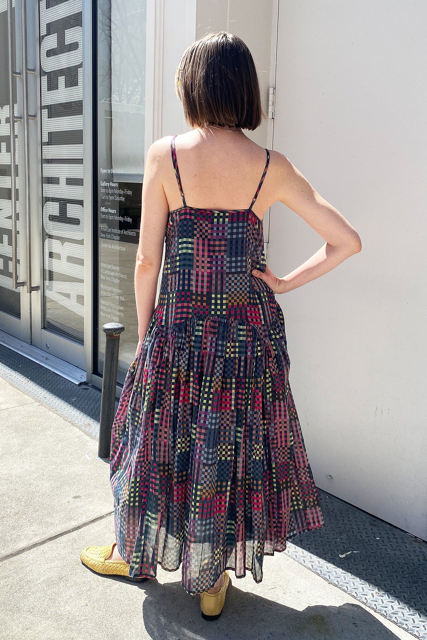 LEILA DRESS | NIGHT RUBIX PRINT