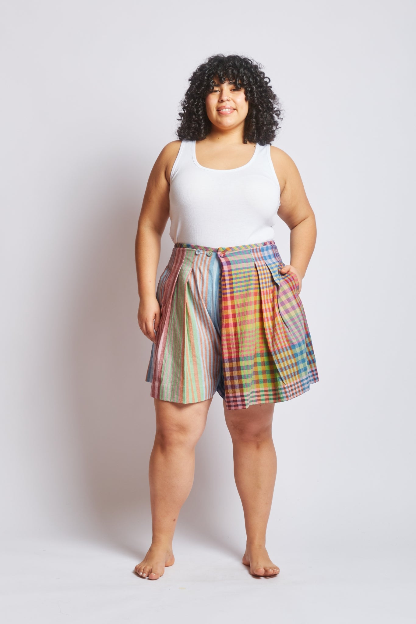 FRIDA SKORT | POSTCARD STRIPE X CHEX