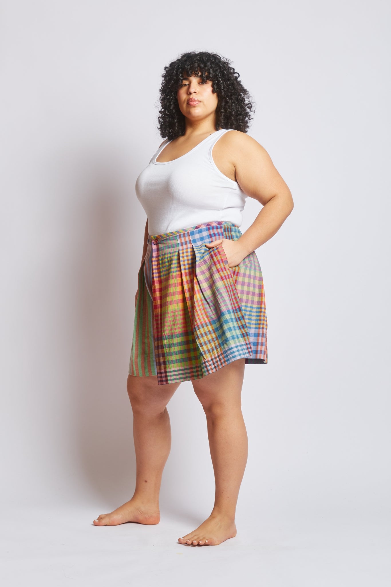 FRIDA SKORT | POSTCARD STRIPE X CHEX