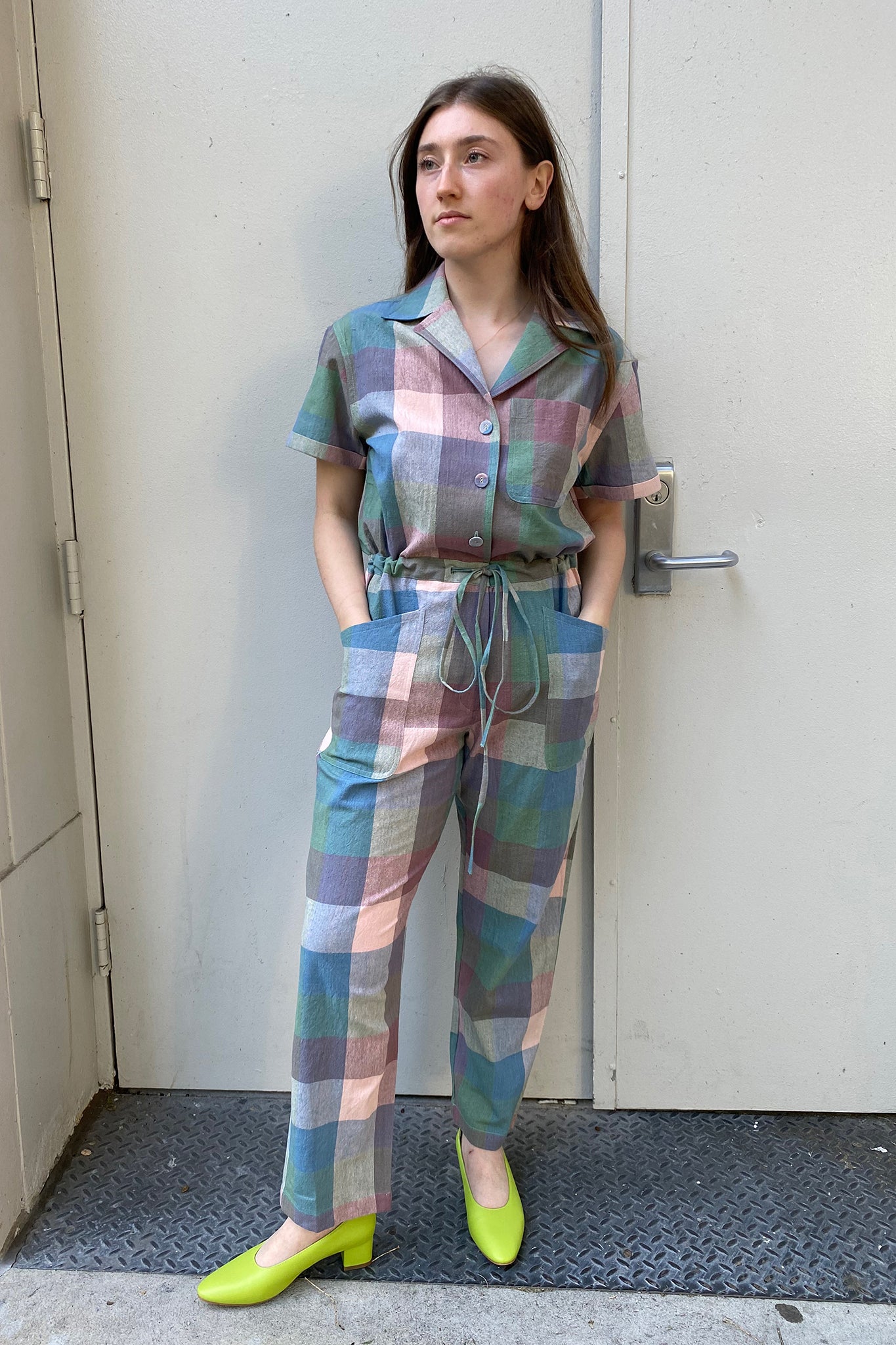 Ray Jumpsuit | Watercolor Chex