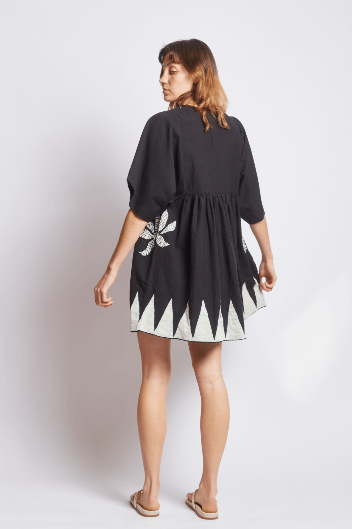 black applique dress BAZAAR DRESS