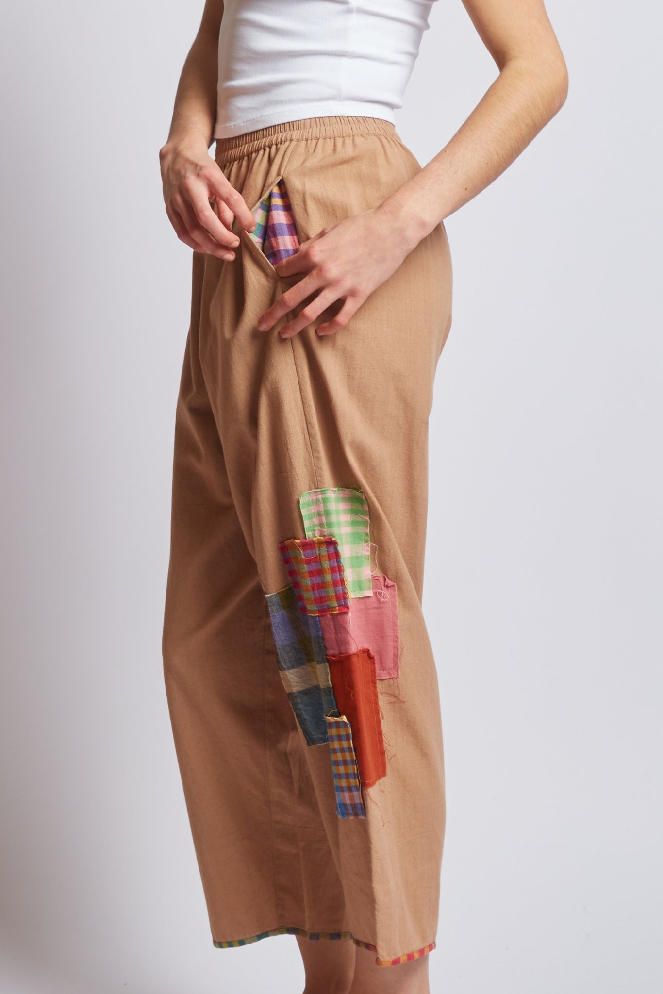 COLLAGE PANTS | SAND PATCH