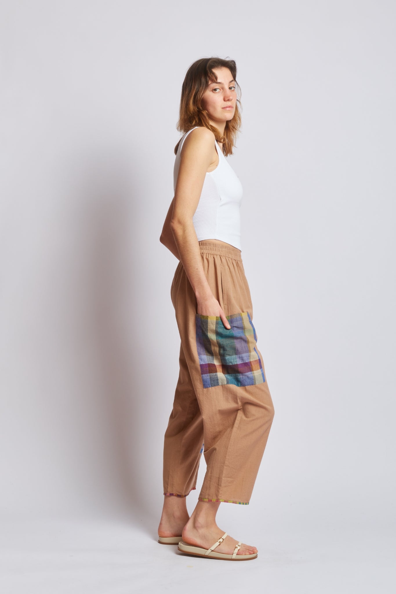 COLLAGE PANTS | SAND PATCH