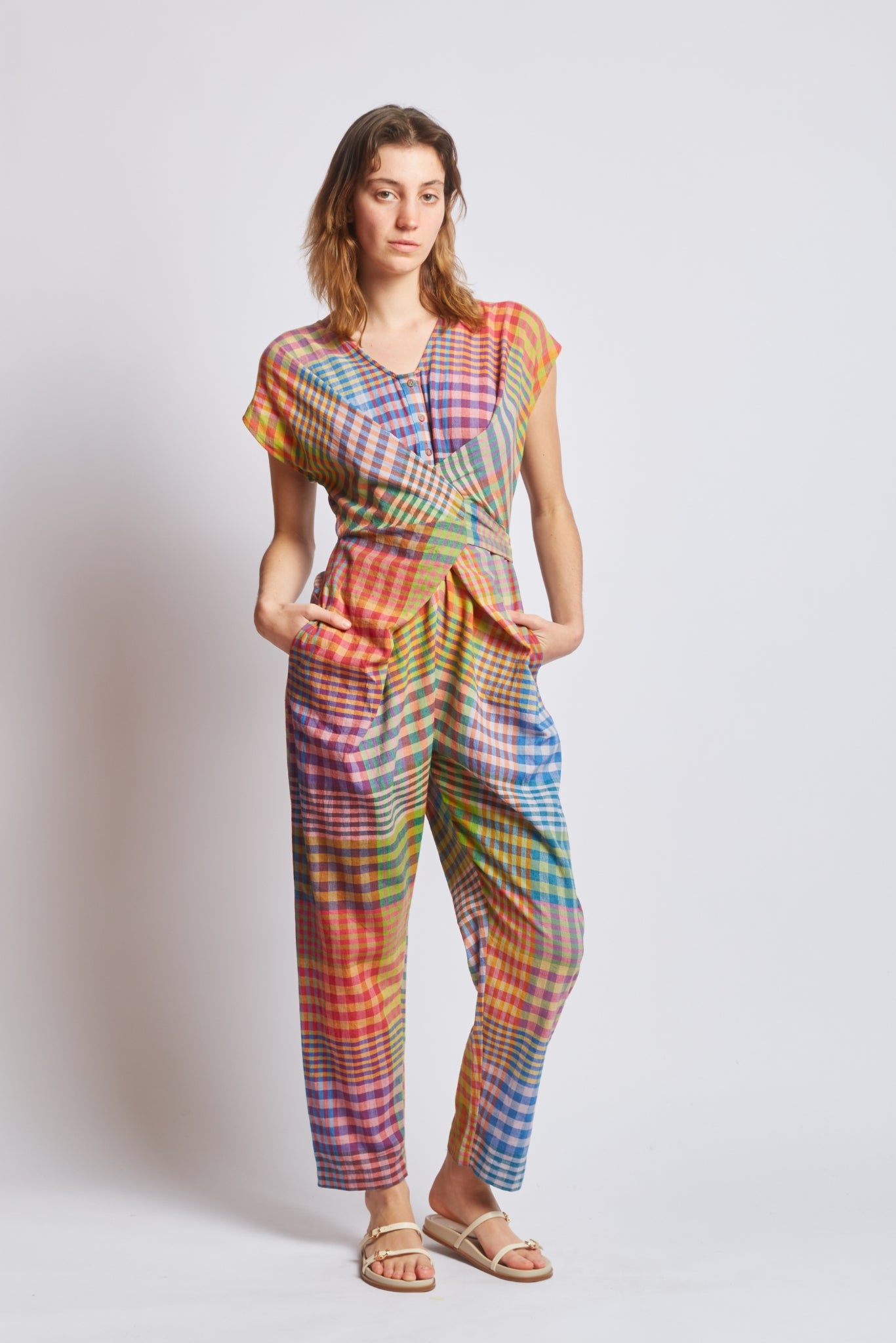 VENUS WRAP JUMPER | POSTCARD CHEX