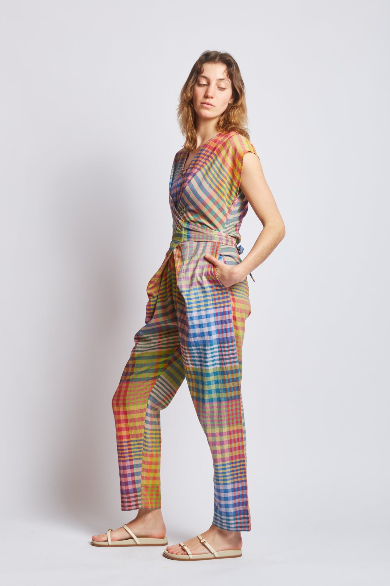 VENUS WRAP JUMPER | POSTCARD CHEX