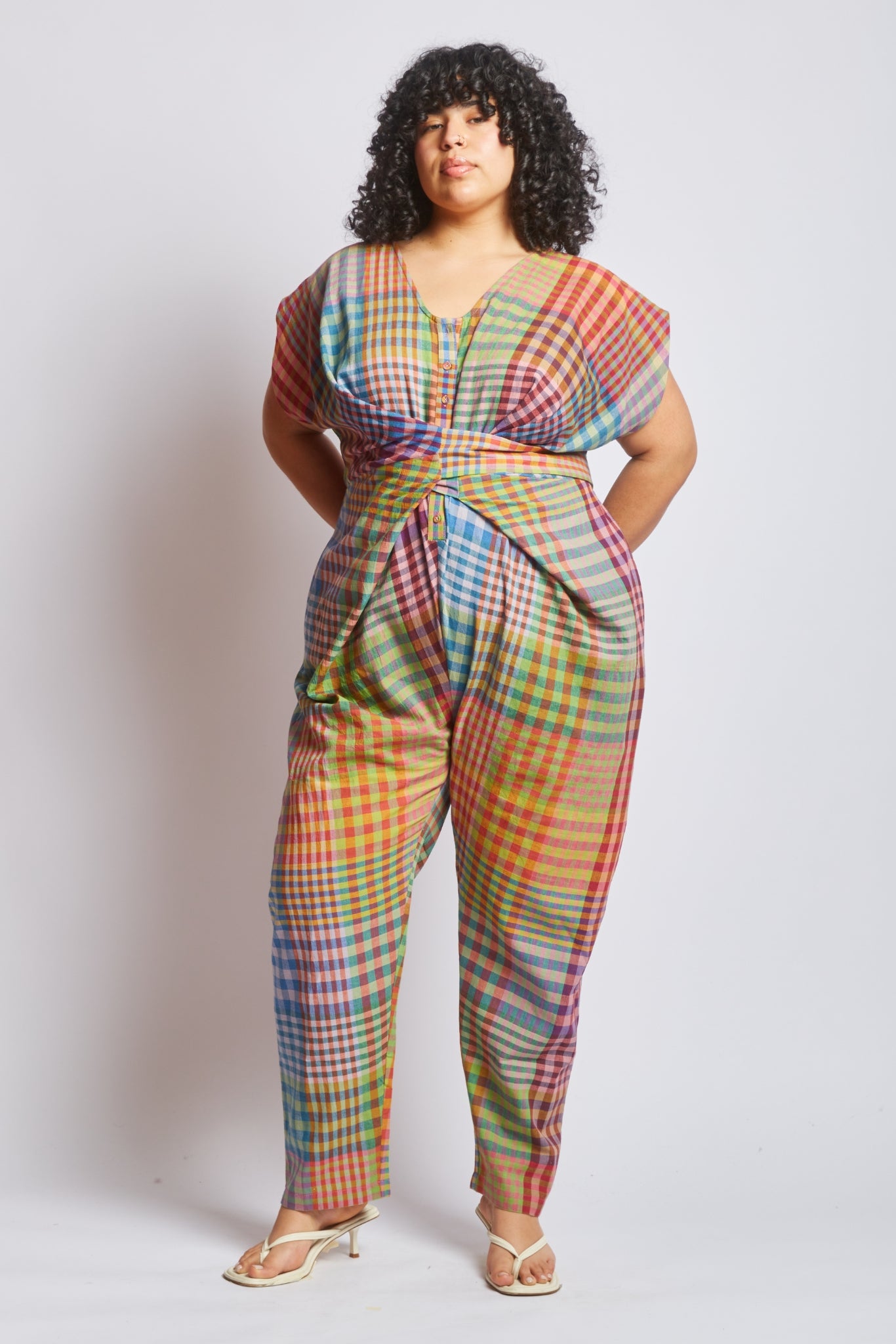 VENUS WRAP JUMPER | POSTCARD CHEX