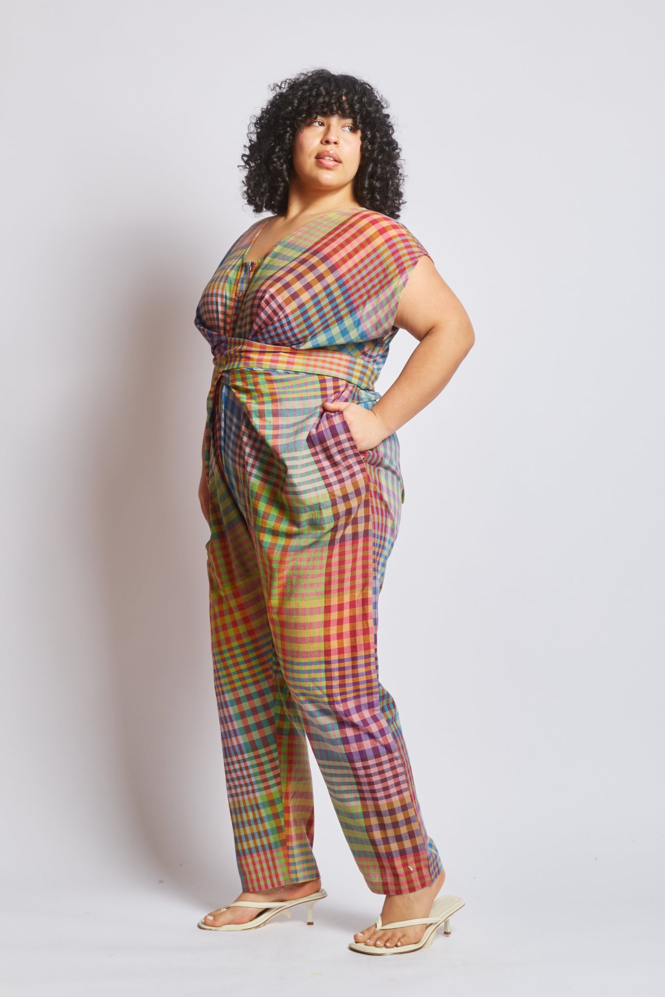 VENUS WRAP JUMPER | POSTCARD CHEX