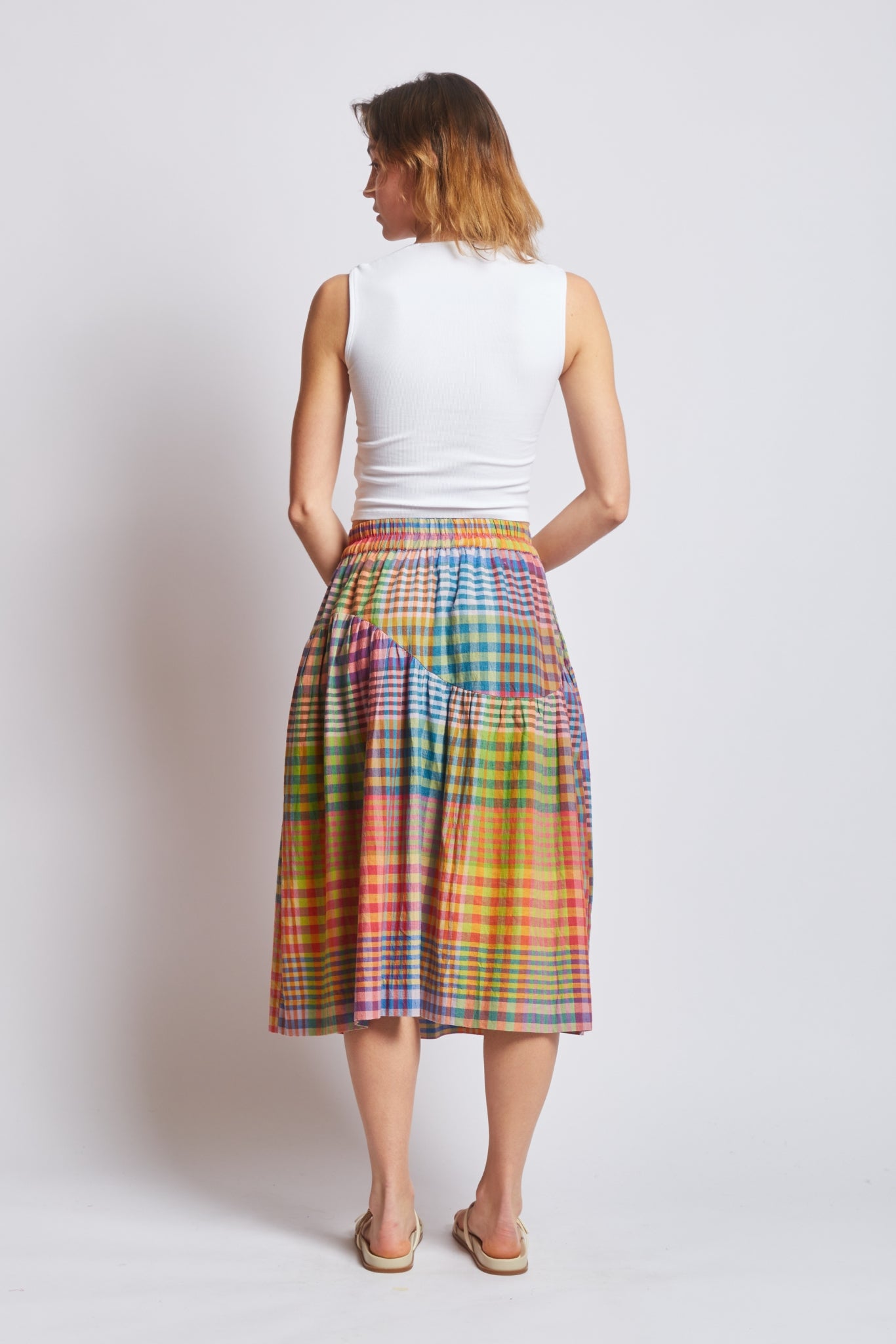 WAVE SKIRT | POSTCARD CHEX