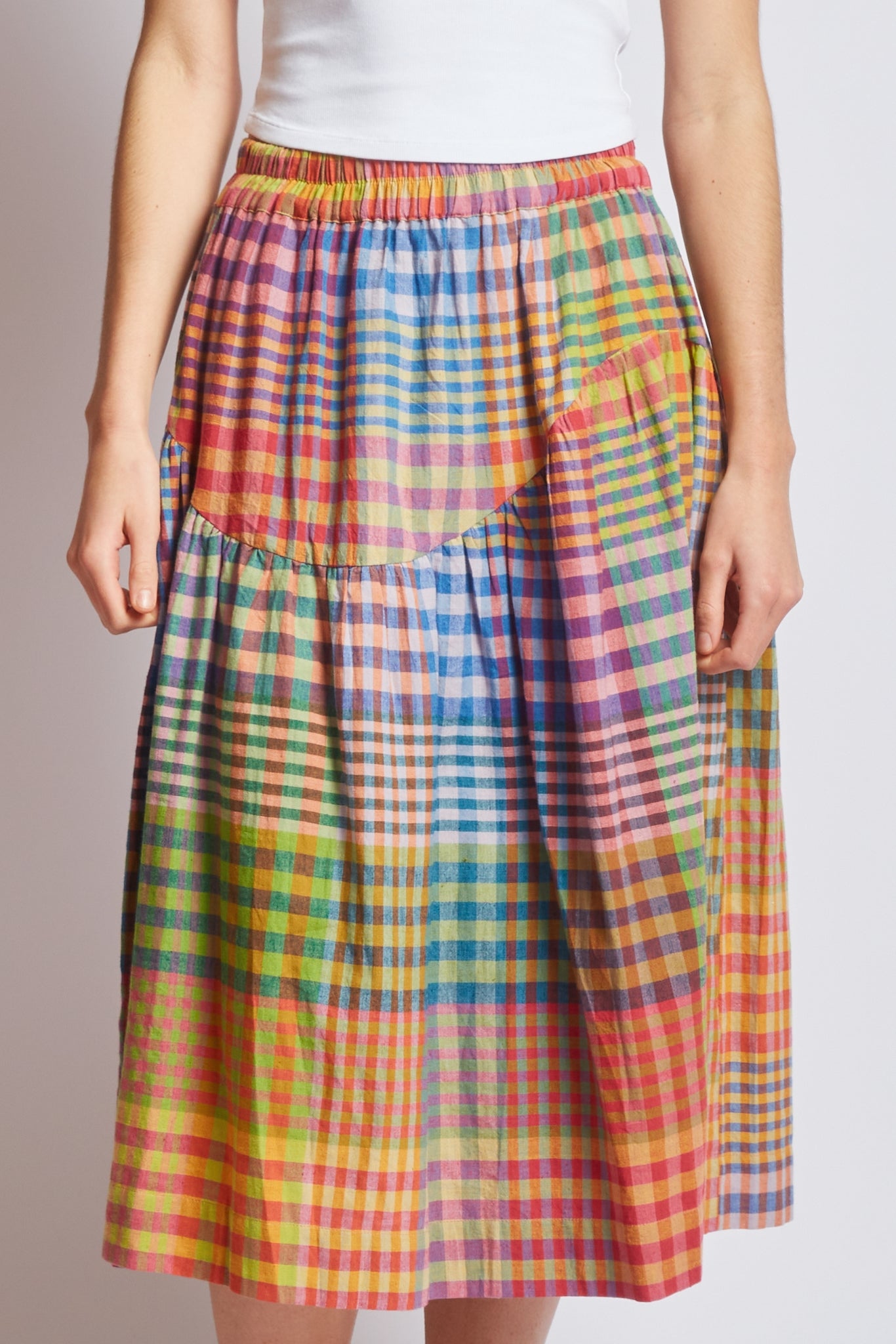 WAVE SKIRT | POSTCARD CHEX