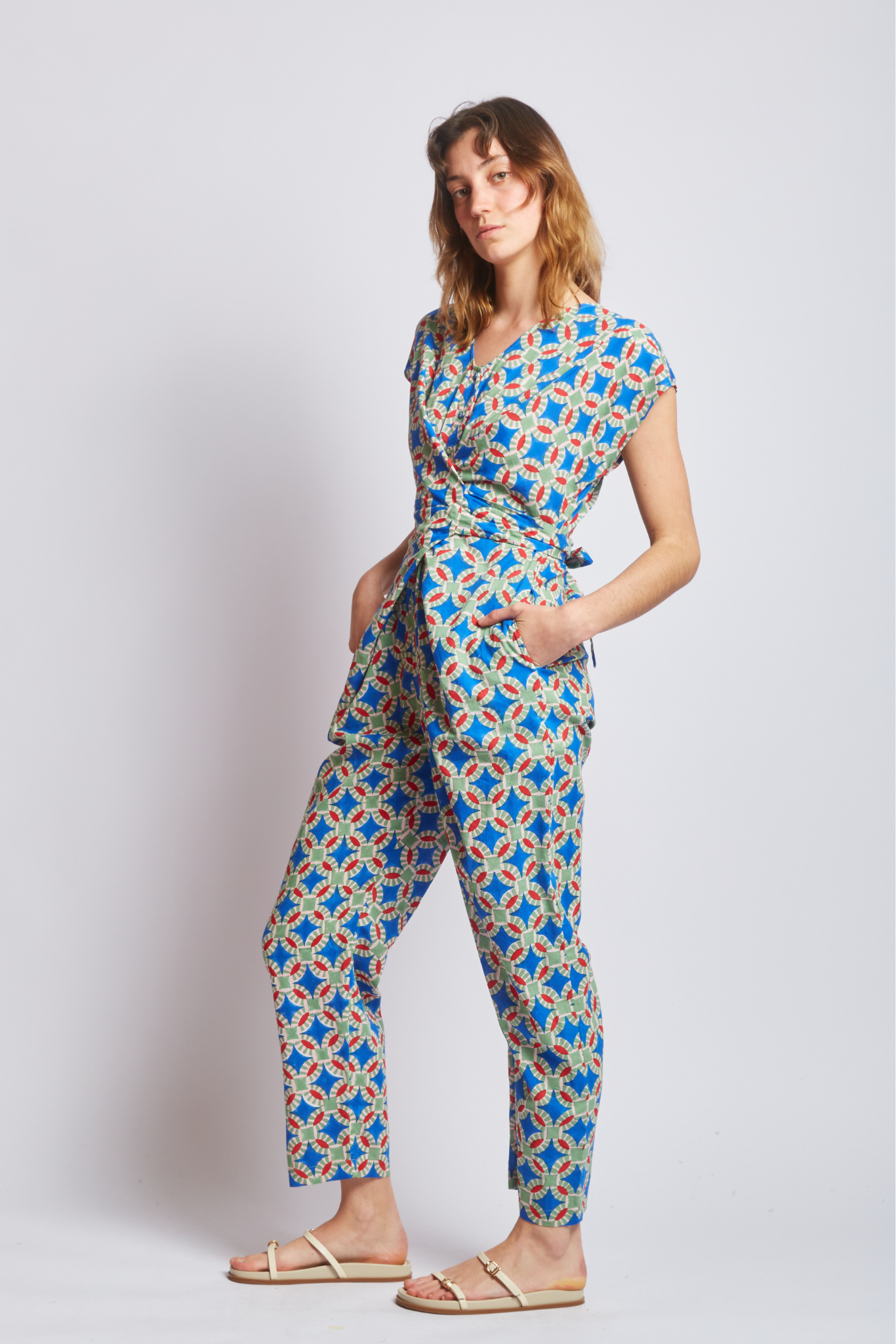 VENUS WRAP JUMPER | TULUM PRINT