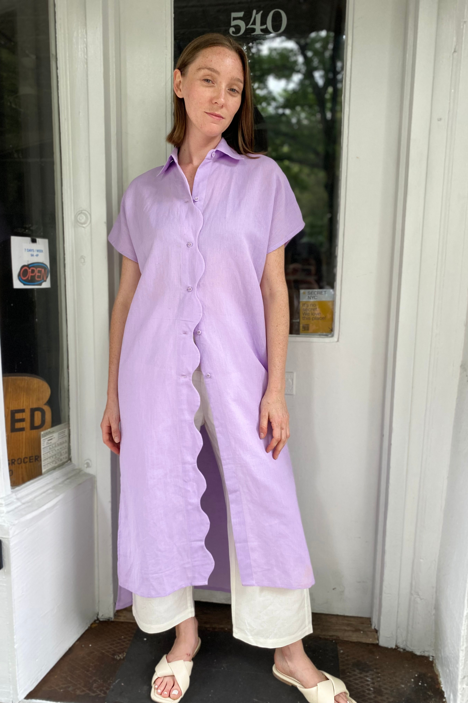 Harper Shirt Dress | Lilac
