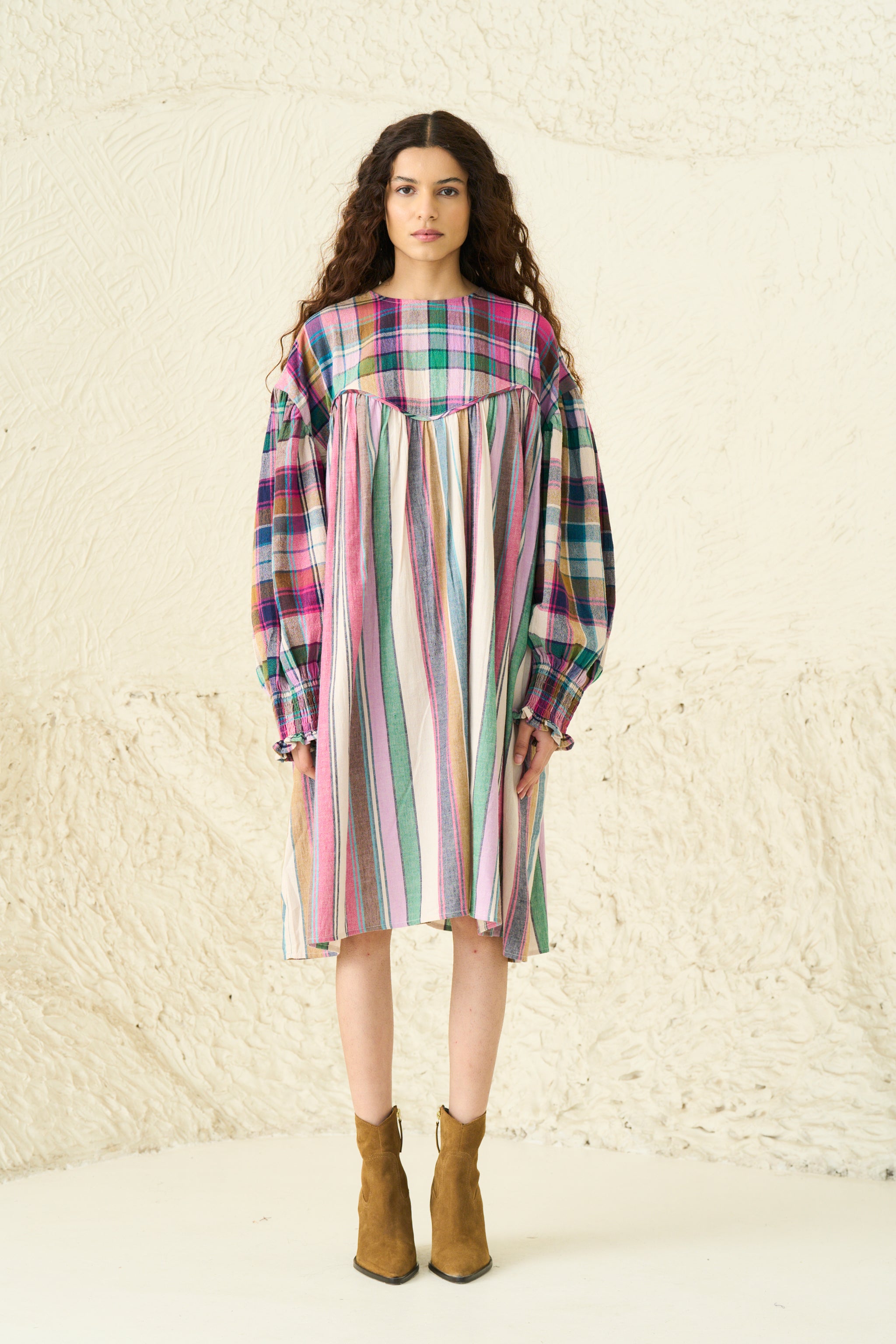 AUTUMN DRESS | JUNO CHEX X STRIPES