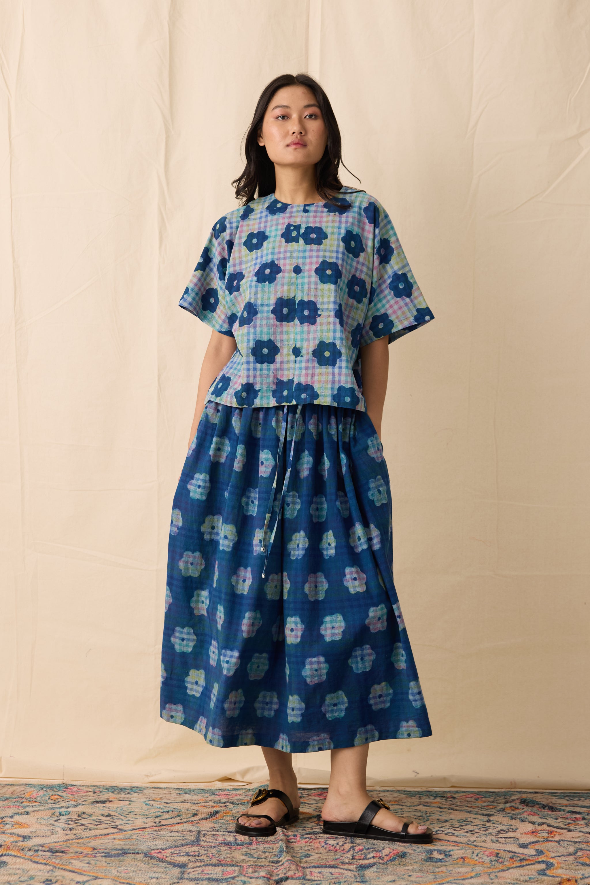 PICNIC TOP | INDIGO BLOOM