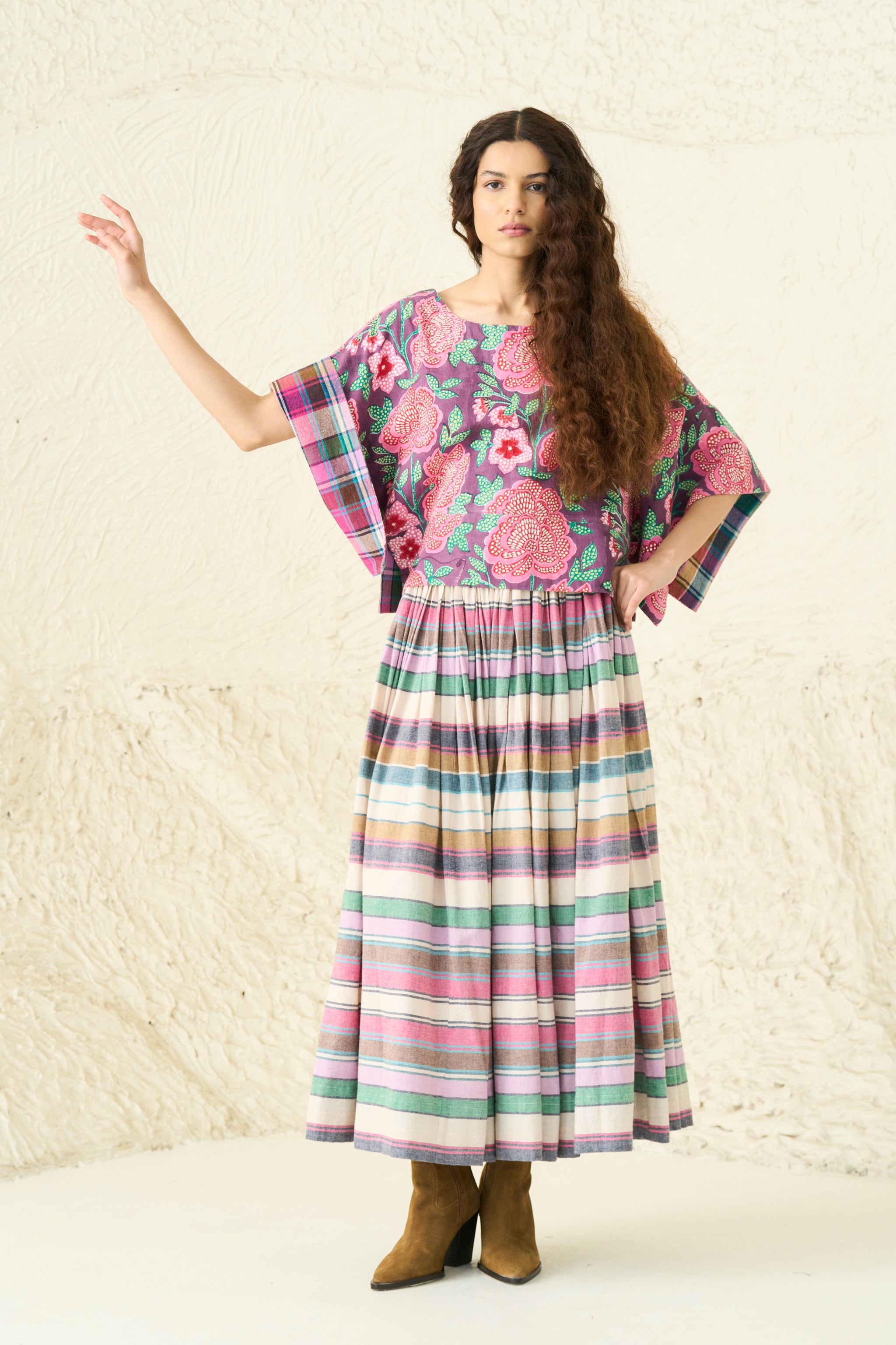MIRA TOP | ROSETTE PLUM