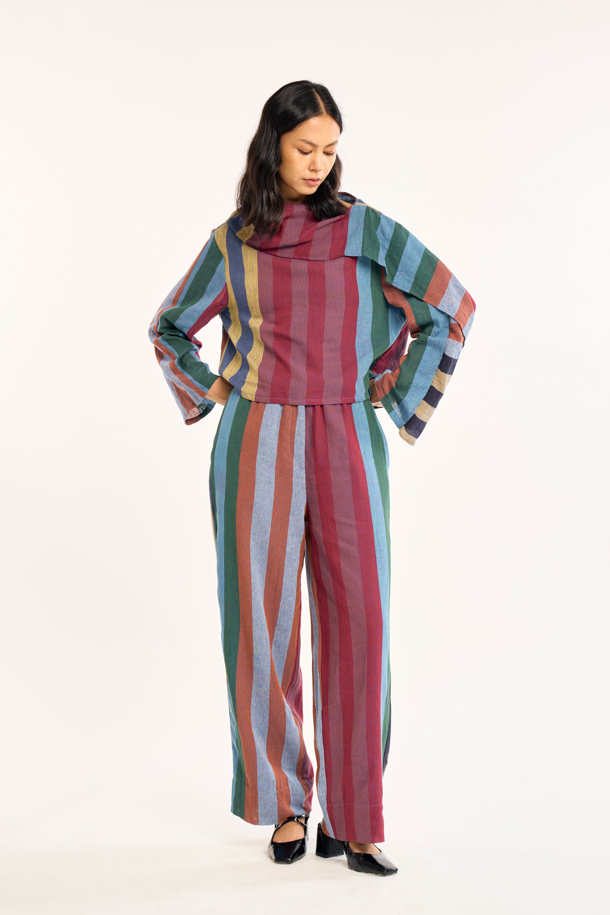 BOMBAY PANTS | HYPHEN	STRIPE