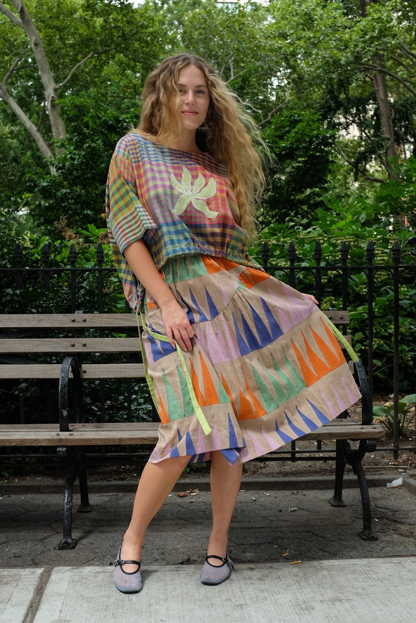 WOVEN DREAMS TOP | POSTCARD CHEX
