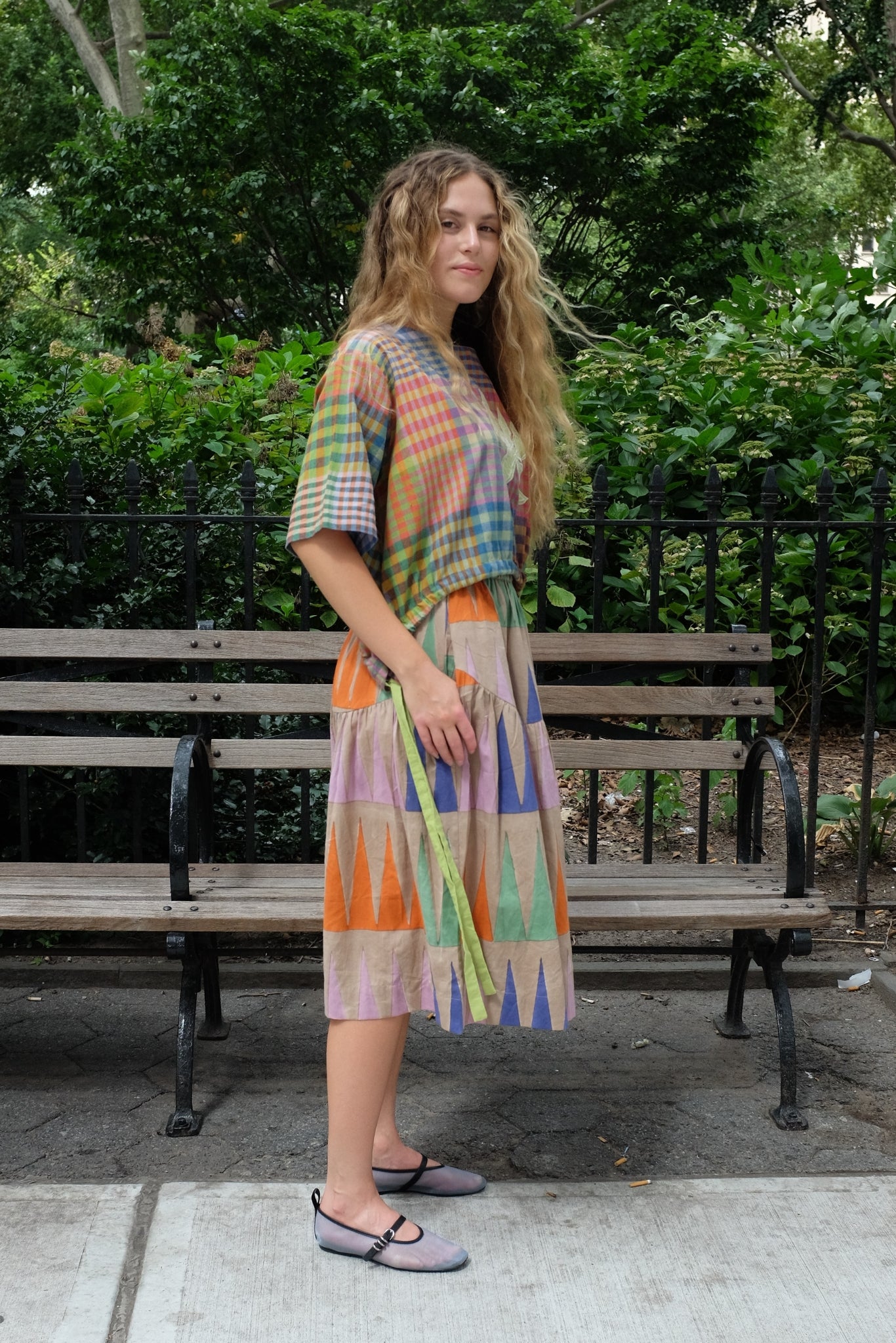 WOVEN DREAMS TOP | POSTCARD CHEX