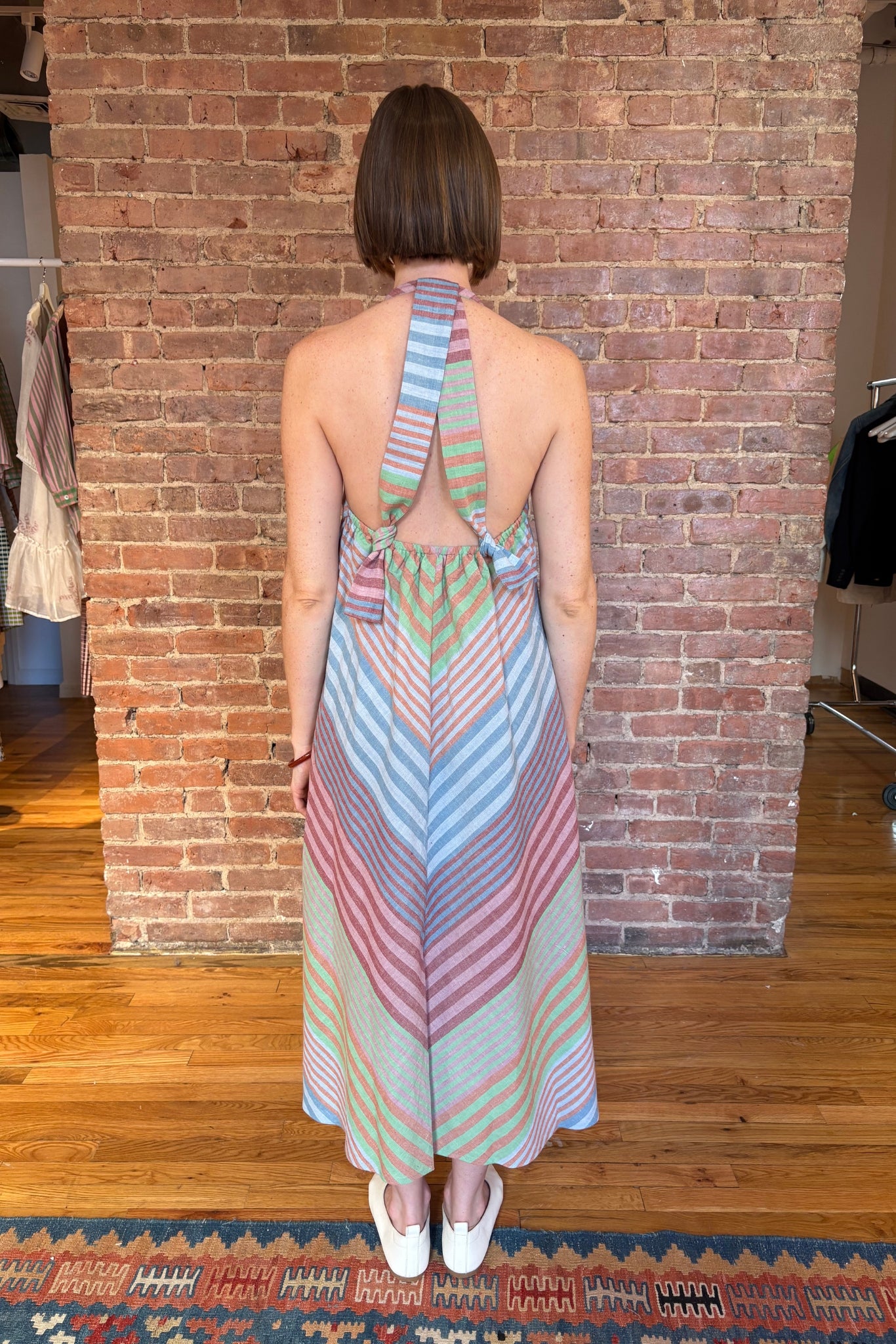 TULUM HALTER | POSTCARD STRIPE