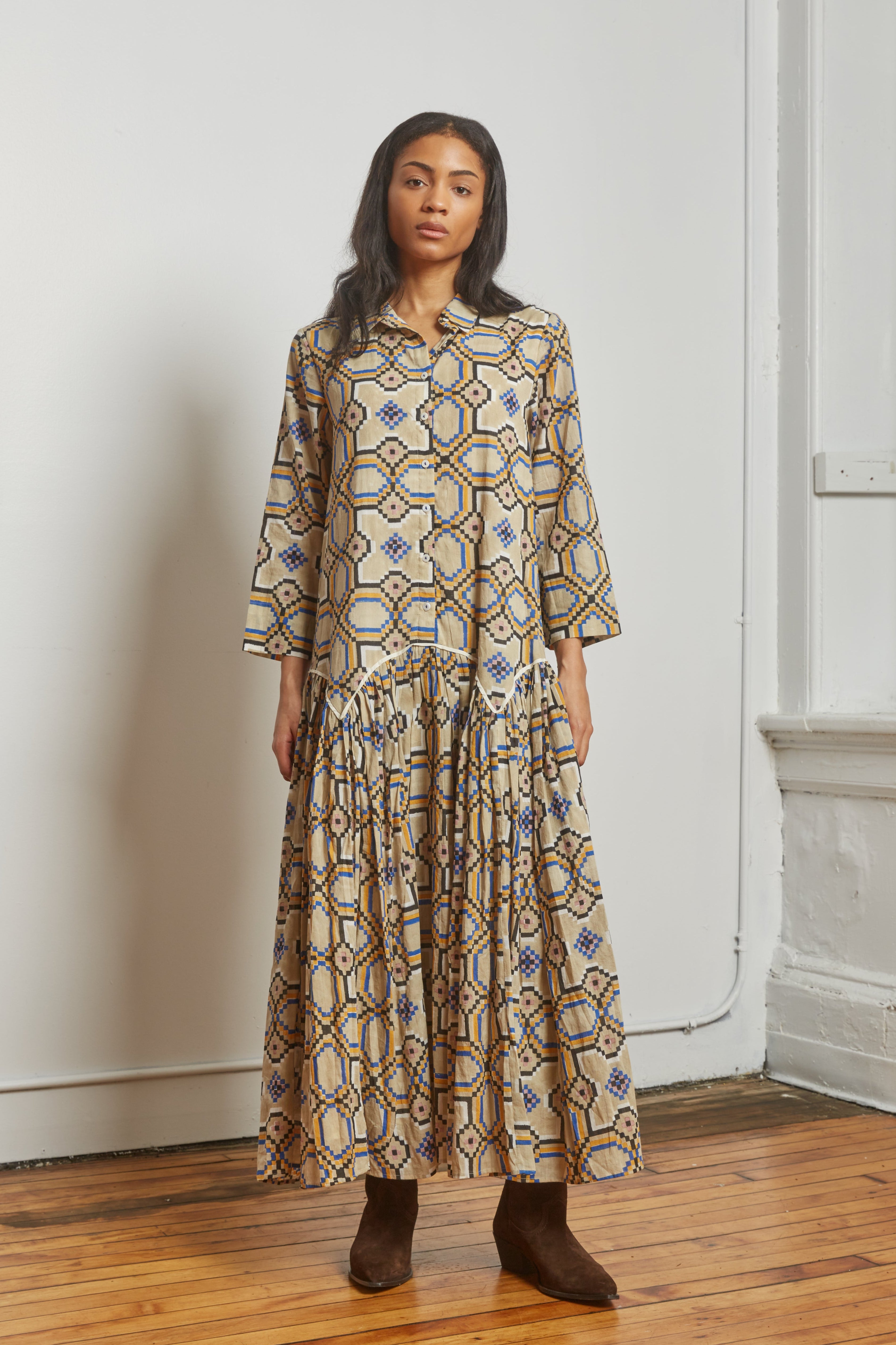 LEILA SHIRT DRESS | COURTYARD OAT