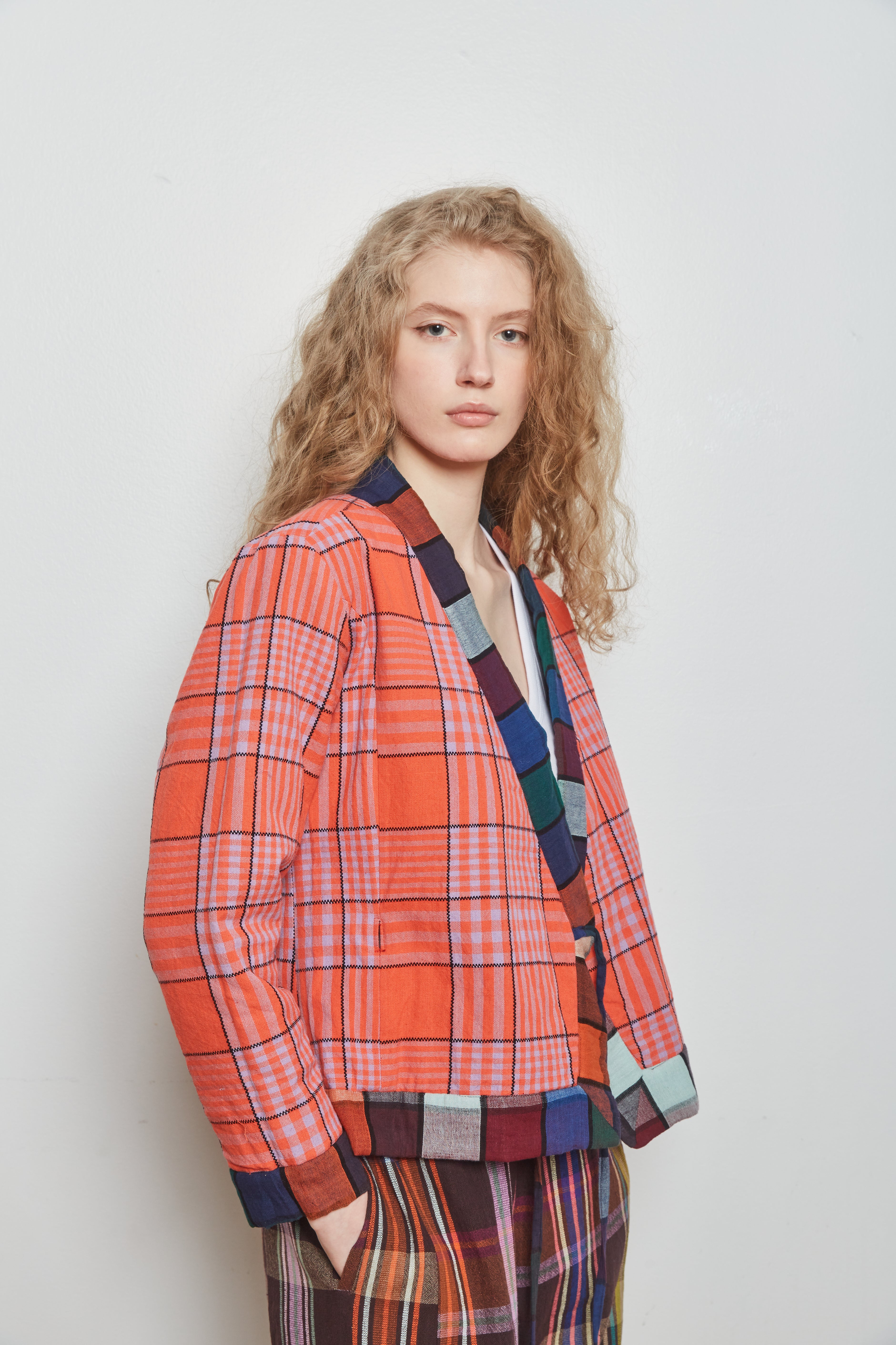 MIRAGE JACKET | MONO CHEX X HIBISCUS GRID