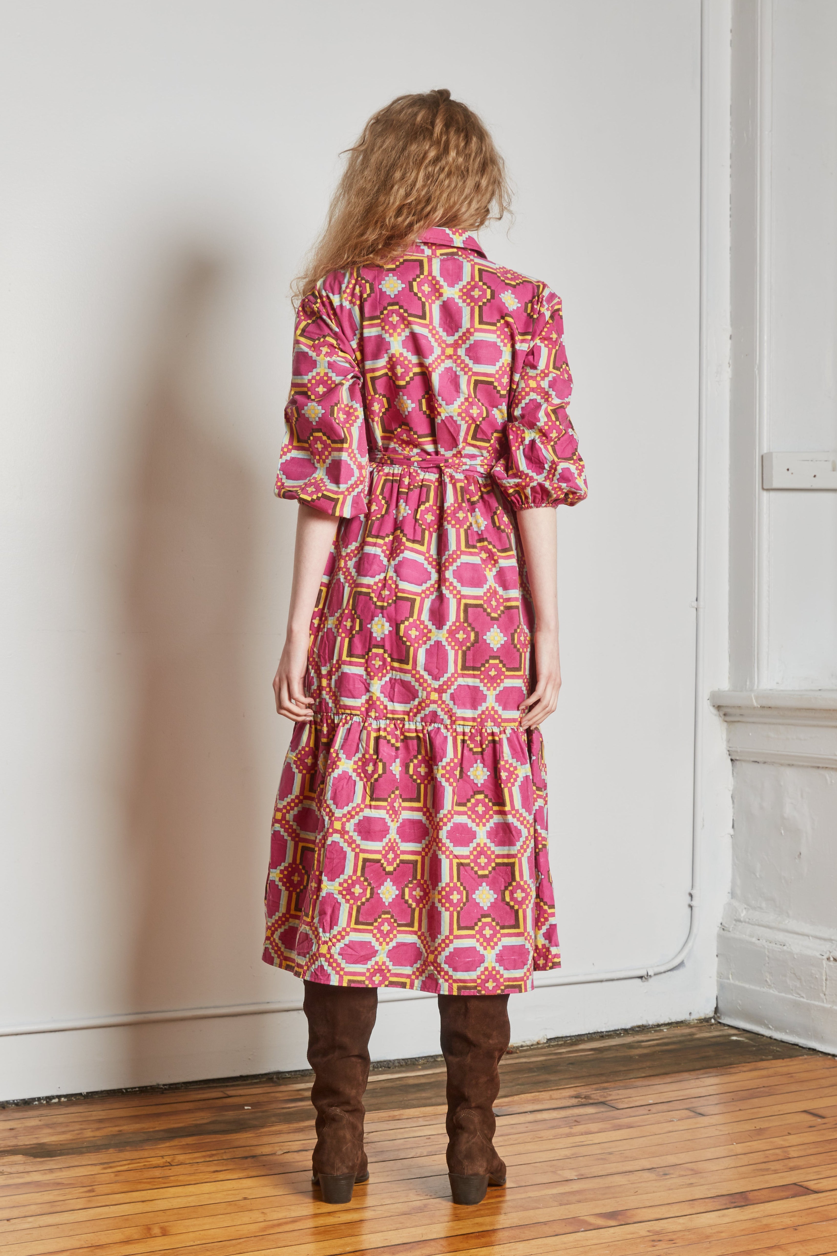 LAURIE DRESS | COURTYARD BERRY